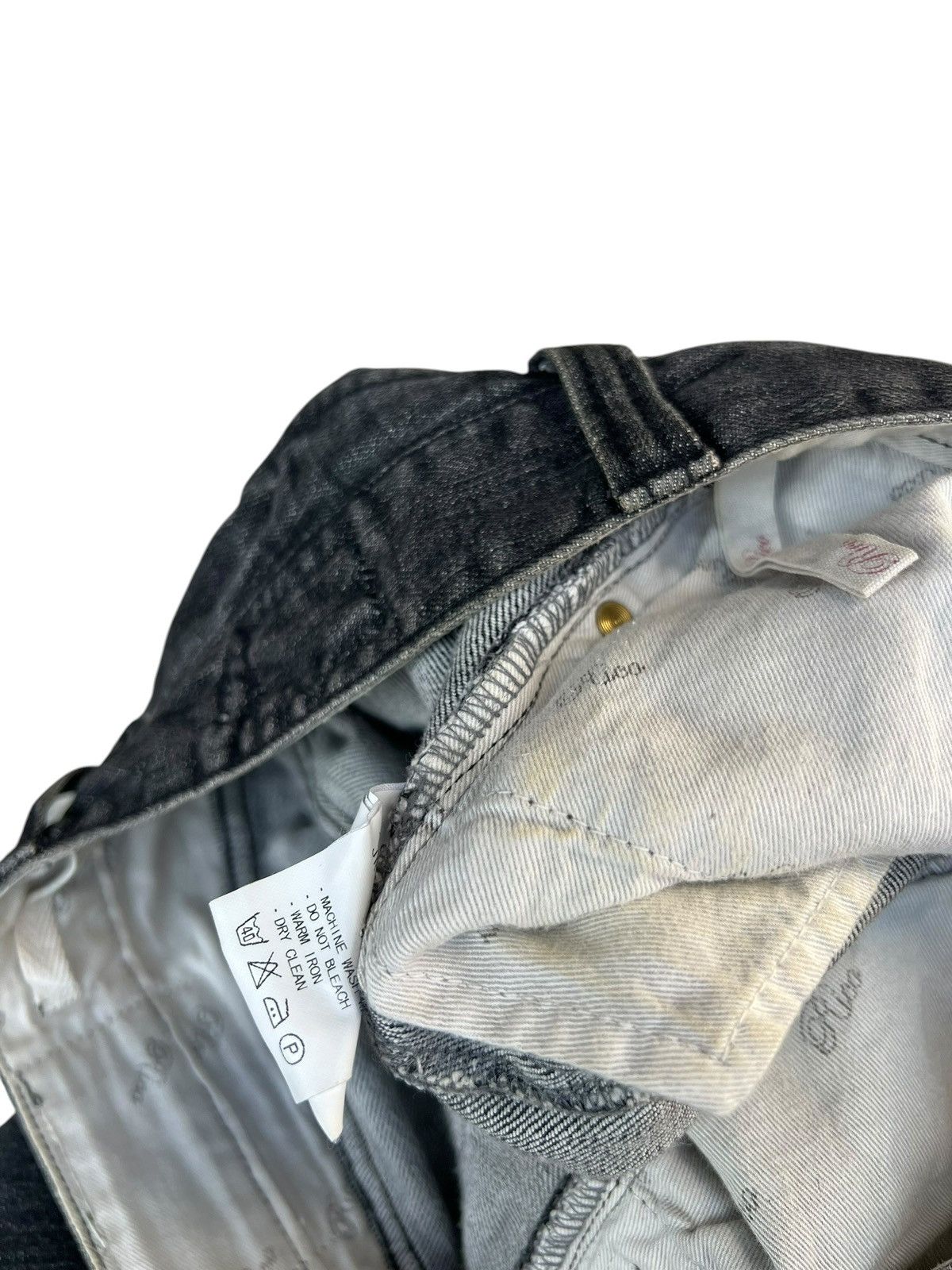 Shellac Jama Rico Japan Faded Distressed Ankle Zipper Denim Jeans Size US 29 - 23 Thumbnail