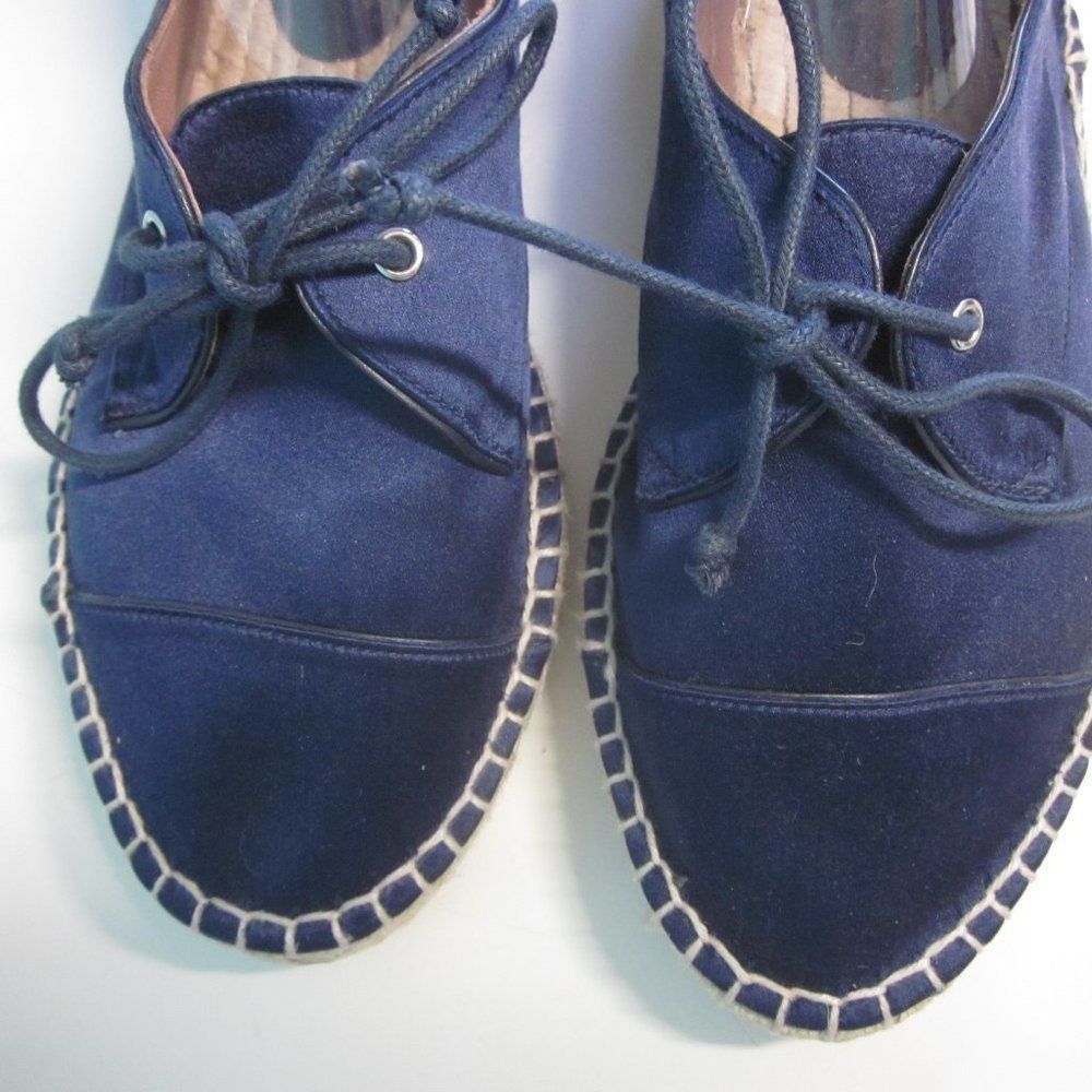 Tabitha Simmons Tabitha Simmons Blue Satin Espadrilles 38 7.5 Size US 7.5 / IT 37.5 - 2 Thumbnail