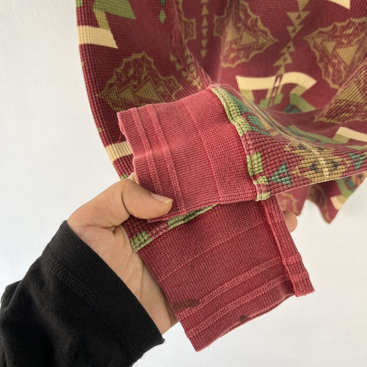 Polo Ralph Lauren × Vintage Vintage Polo RL Waffle Sweater Size US M / EU 48-50 / 2 - 8 Thumbnail