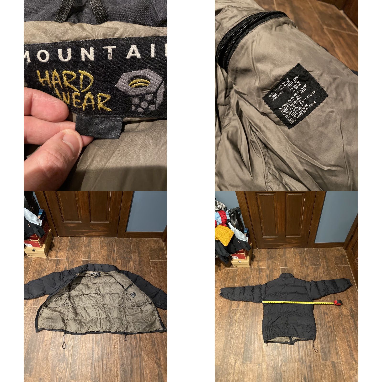 Mountain Hardwear VINTAGE Mountain Hardwear Black Goose Down Parka Jacket Large L Mens No Hood Zip Defect Size US L / EU 52-54 / 3 - 8 Thumbnail
