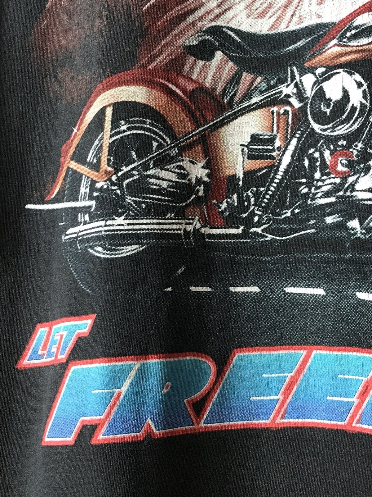 Vintage Vintage 2000s Freedom Rider Graphic USA streetwear t-shirt Size US L / EU 52-54 / 3 - 4 Thumbnail