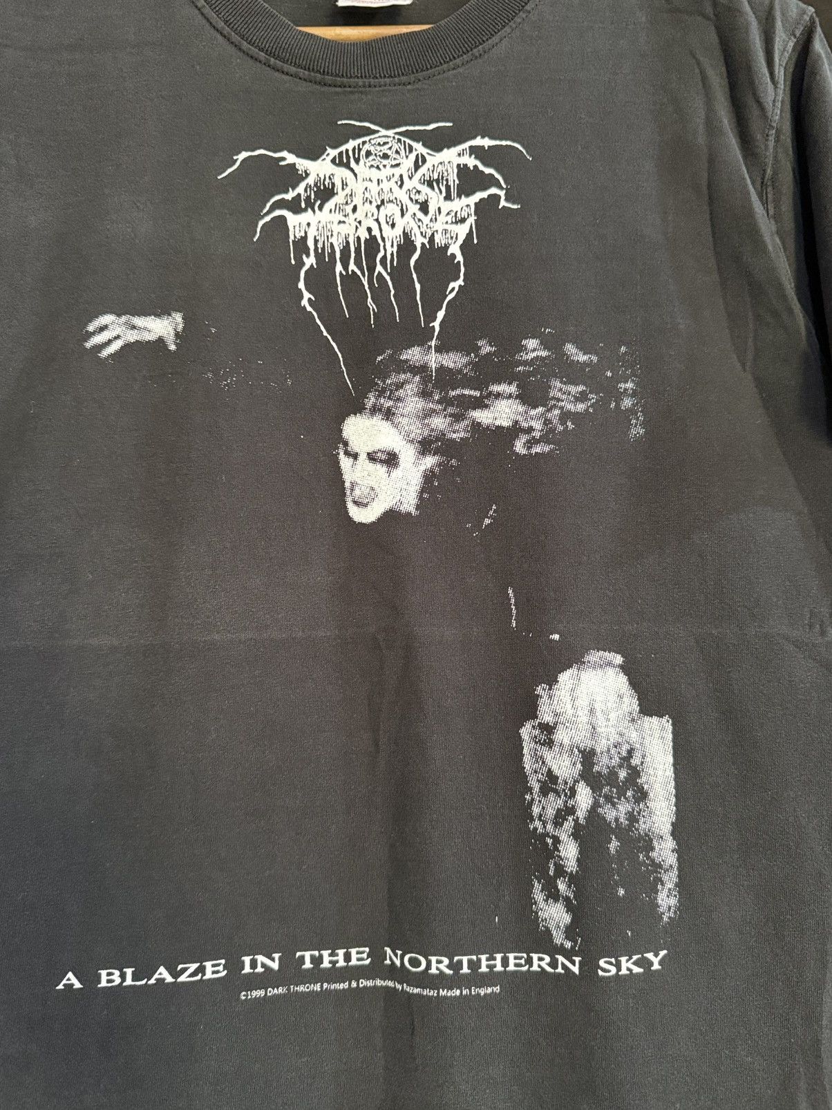 Band Tees Vintage 90s Dark Throne Black Metal Band Faded Ireland Tee Size US XL / EU 56 / 4 - 2 Thumbnail