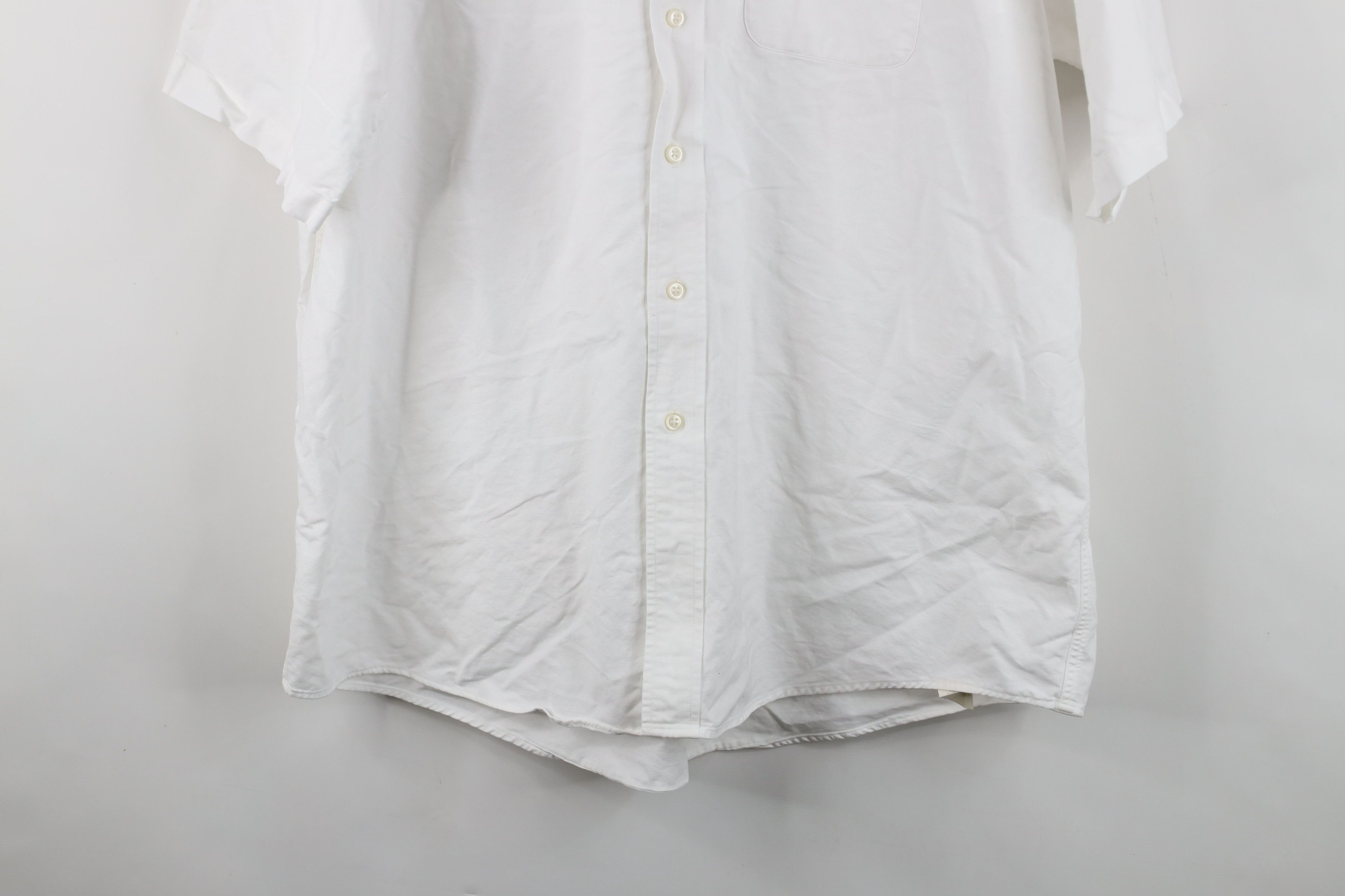 L.L. Bean × Vintage Vintage 90s LL Bean Cotton Oxford Button Down Shirt White Size US L / EU 52-54 / 3 - 3 Thumbnail