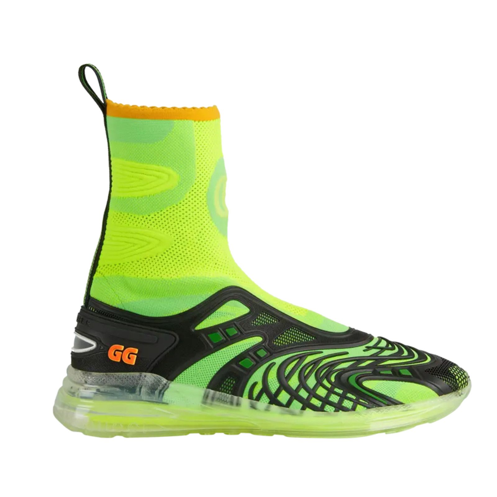 Gucci Auth GUCCI Ultrapace R Mid-Top Neon Reflective Sock Sneakers Size US 7 / EU 40 - 7 Thumbnail