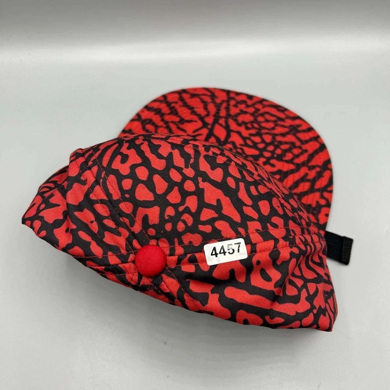 Jordan Brand Air Jordan 5 Panel Hat Men Red Cement Elephant Strap Back Size ONE SIZE - 9 Thumbnail