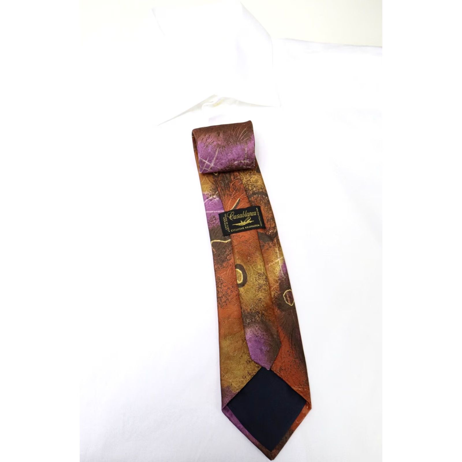 Casablanca Casablanca Tie Men's One Size Pointed Classic Multicolor Patterned Size ONE SIZE - 2 Thumbnail
