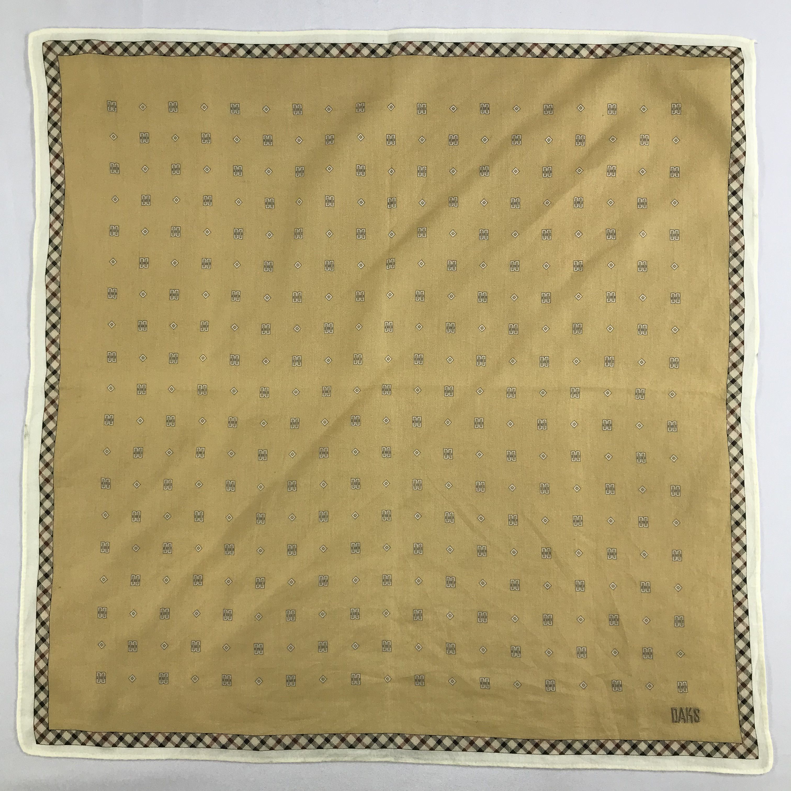 DAKS × Vintage Daks Bandana / Handkerchief / Neckerchief - S2658 Size ONE SIZE - 1 Thumbnail