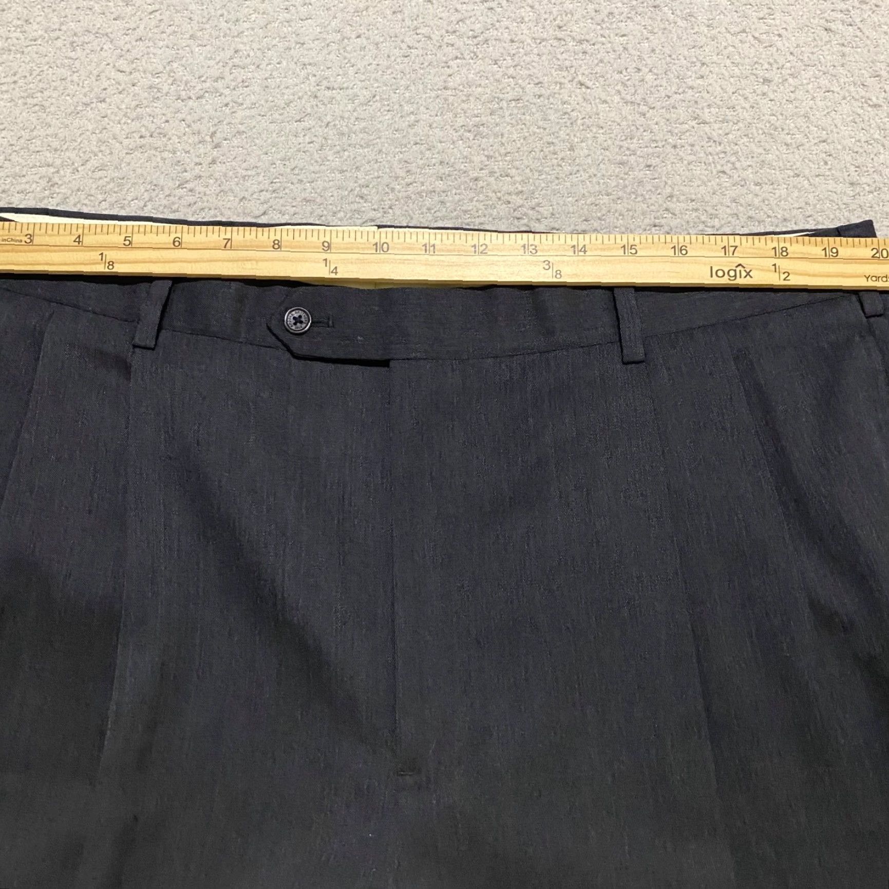 Brooks Brothers Brooks Brothers Dress Pants Gray Madison Relaxed Straight Mens 40x34 Wool Flat Front Regular Straight 31 Inseam Size US 40 / EU 56 - 7 Thumbnail