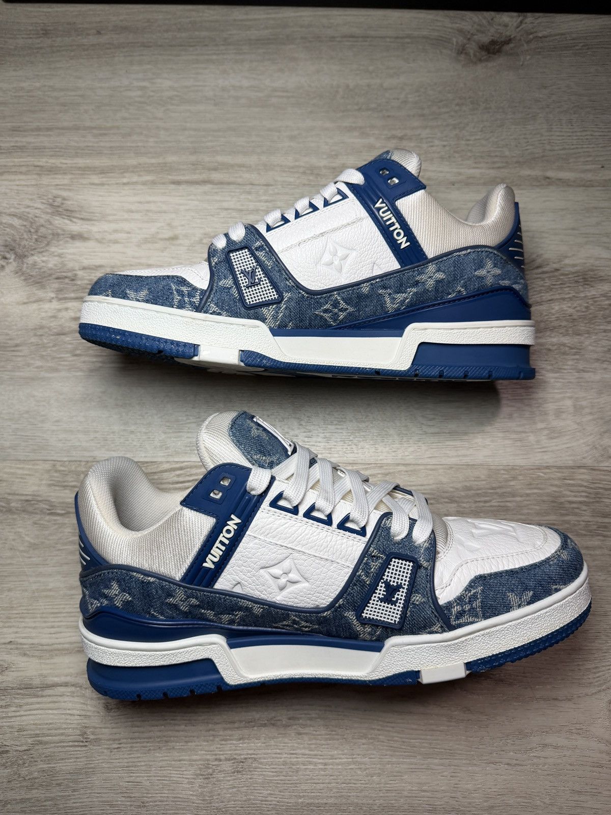 Louis Vuitton Louis Vuitton Trainer Blue Denim Size US 6.5 / EU 39-40 - 2 Thumbnail