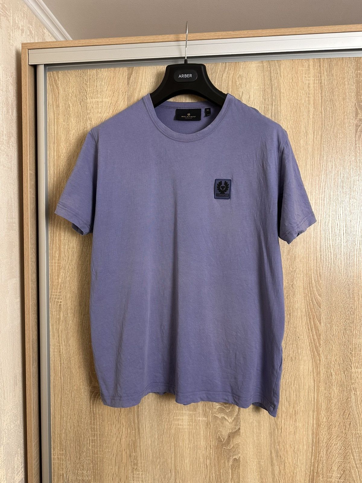Belstaff 🔥 Belstaff Logo Purple T Shirt Faded Washed Y2K Streetwear Size US XL / EU 56 / 4 - 1 Thumbnail