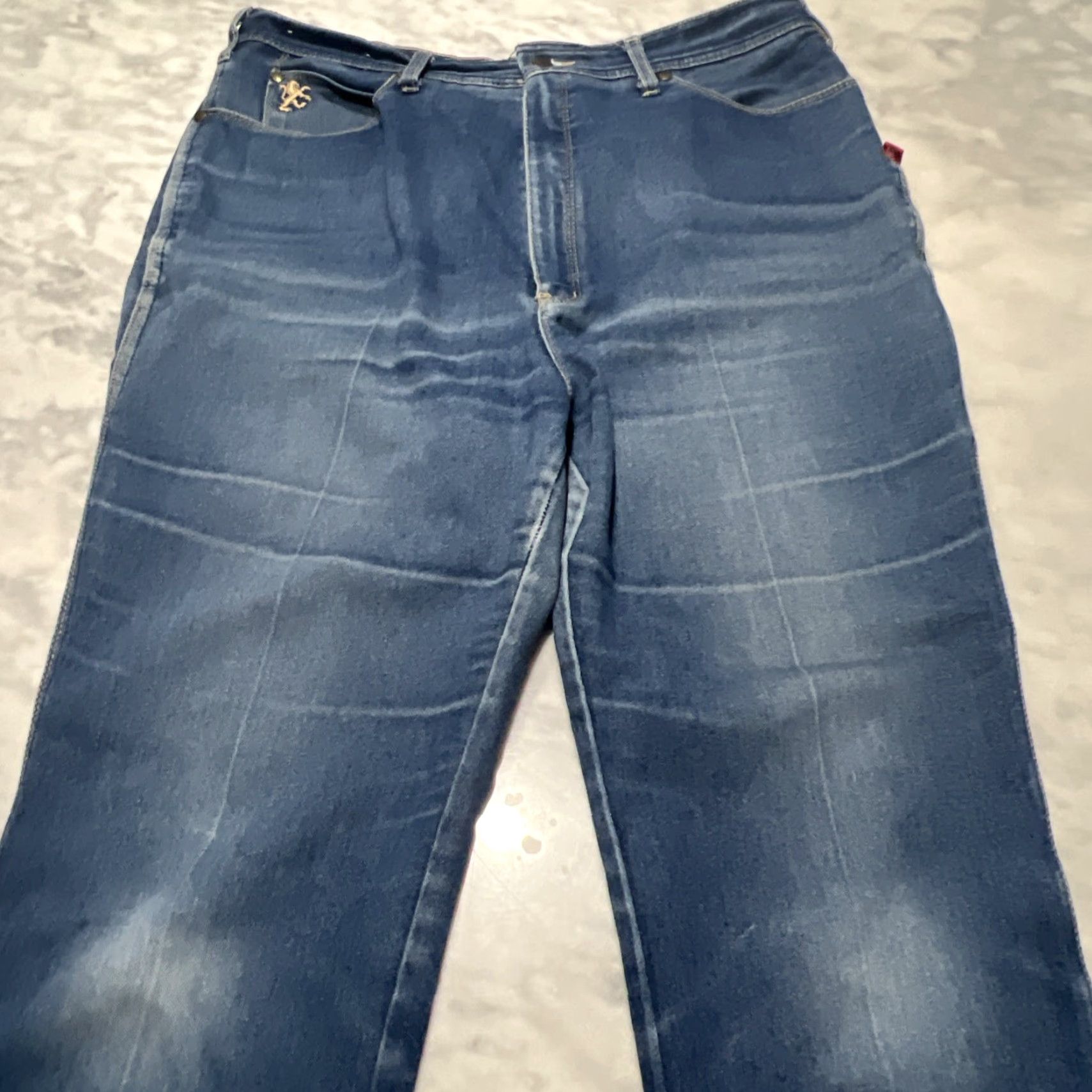 Vintage VINTAGE Braxton Stretch Jeans Men’s 36 Inseam 30” Faded Whiskers Cotton Blend Denim Jeans Regular Stretch Bootscut Blue Mens Size US 36 / EU 52 - 3 Thumbnail