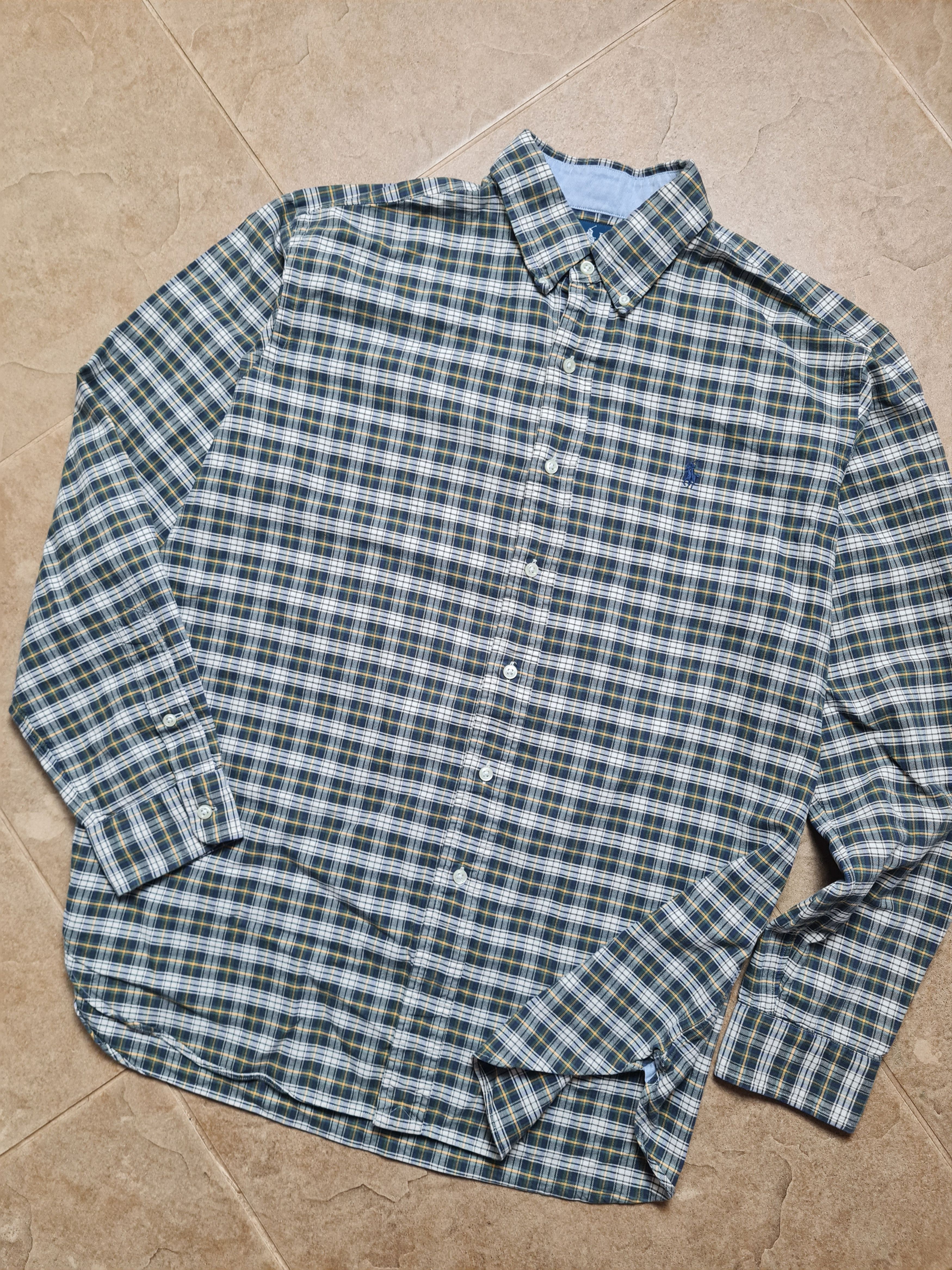 Polo Ralph Lauren Ralph Lauren Green Tartan Button Down Custom Fit Vintage L Size US L / EU 52-54 / 3 - 8 Thumbnail
