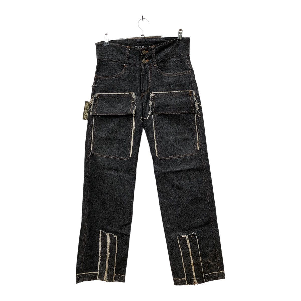 Designer × Japanese Brand Denim Body Butter Parachute Flare Design Bush Pants Size US 30 / EU 46 - 1 Thumbnail