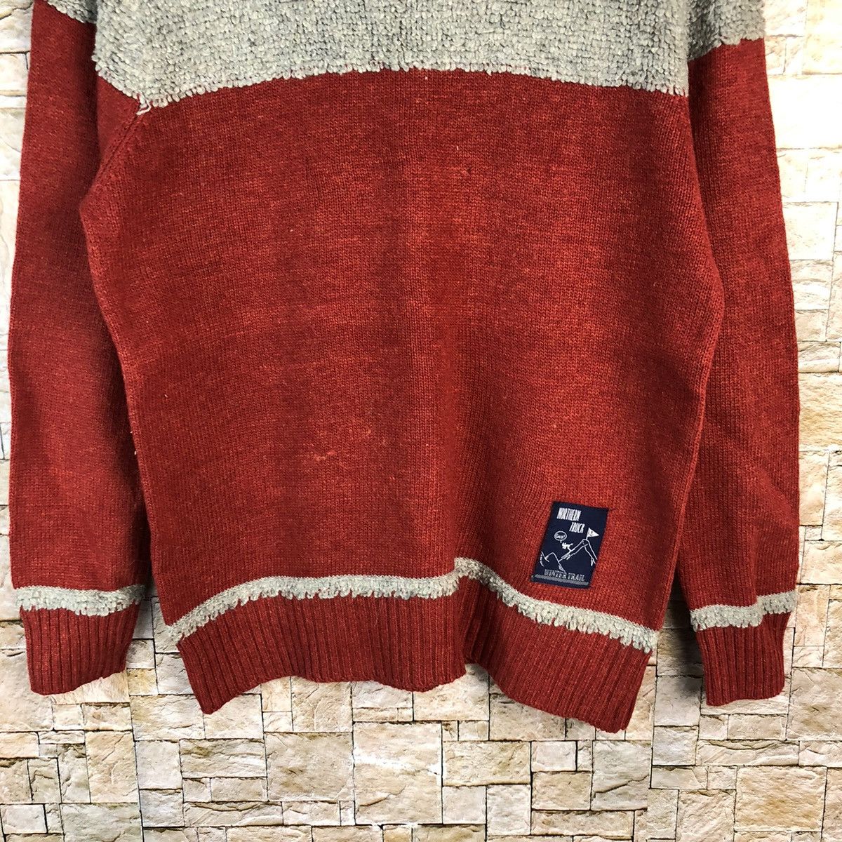 Vintage Nothen Truck Red Knitwear #A1217 Size M / US 6-8 / IT 42-44 - 6 Thumbnail