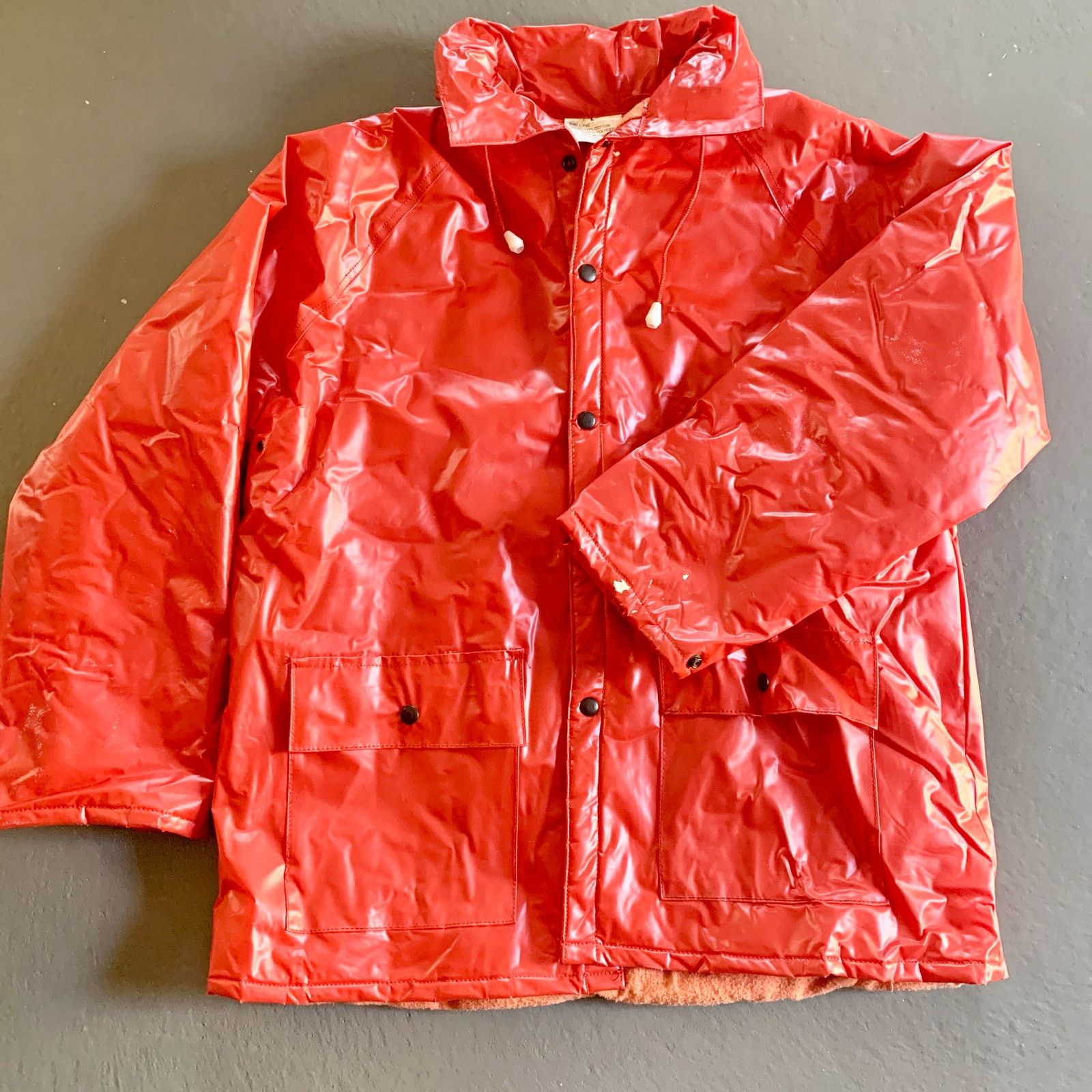 Vintage pvc raincoat sales