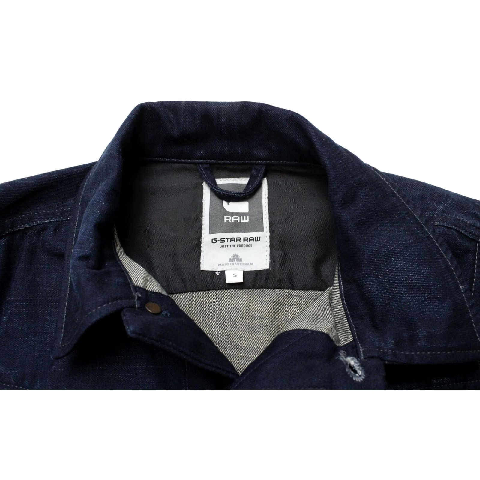 G-Star G-Star Slim Tailor Jacket Men Small Denim Faded Painted Whiskers Button Up Jacket Size US S / EU 44-46 / 1 - 4 Thumbnail
