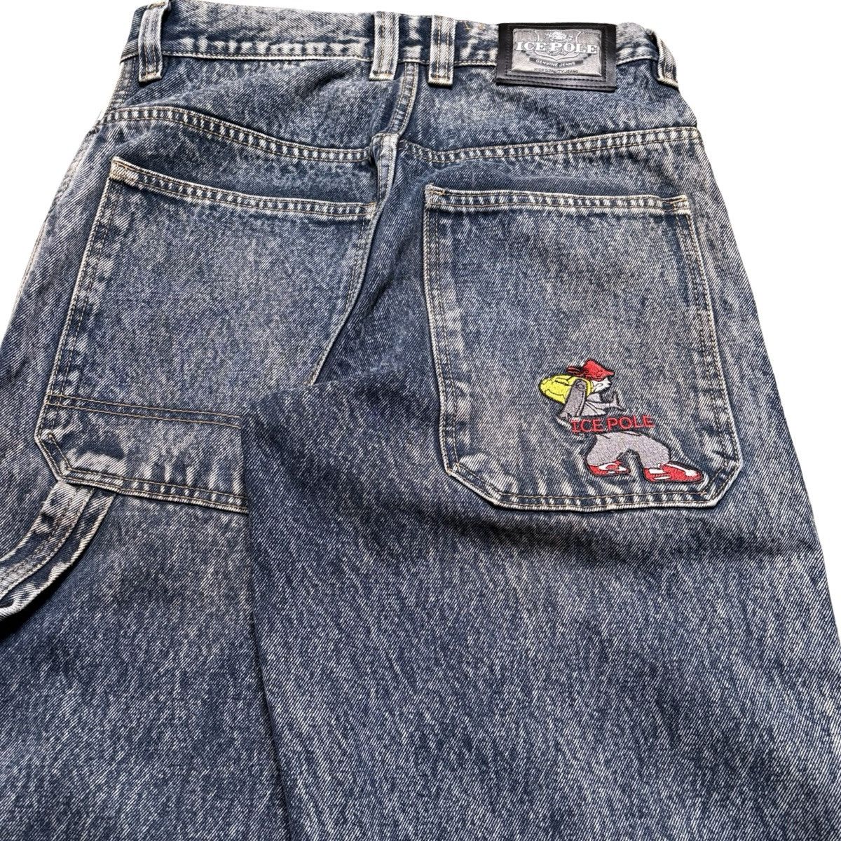 Other Vintage Ice Pole Baggy Jeans Embroidered Pants Wide-Leg Size US 32 / EU 48 - 2 Thumbnail