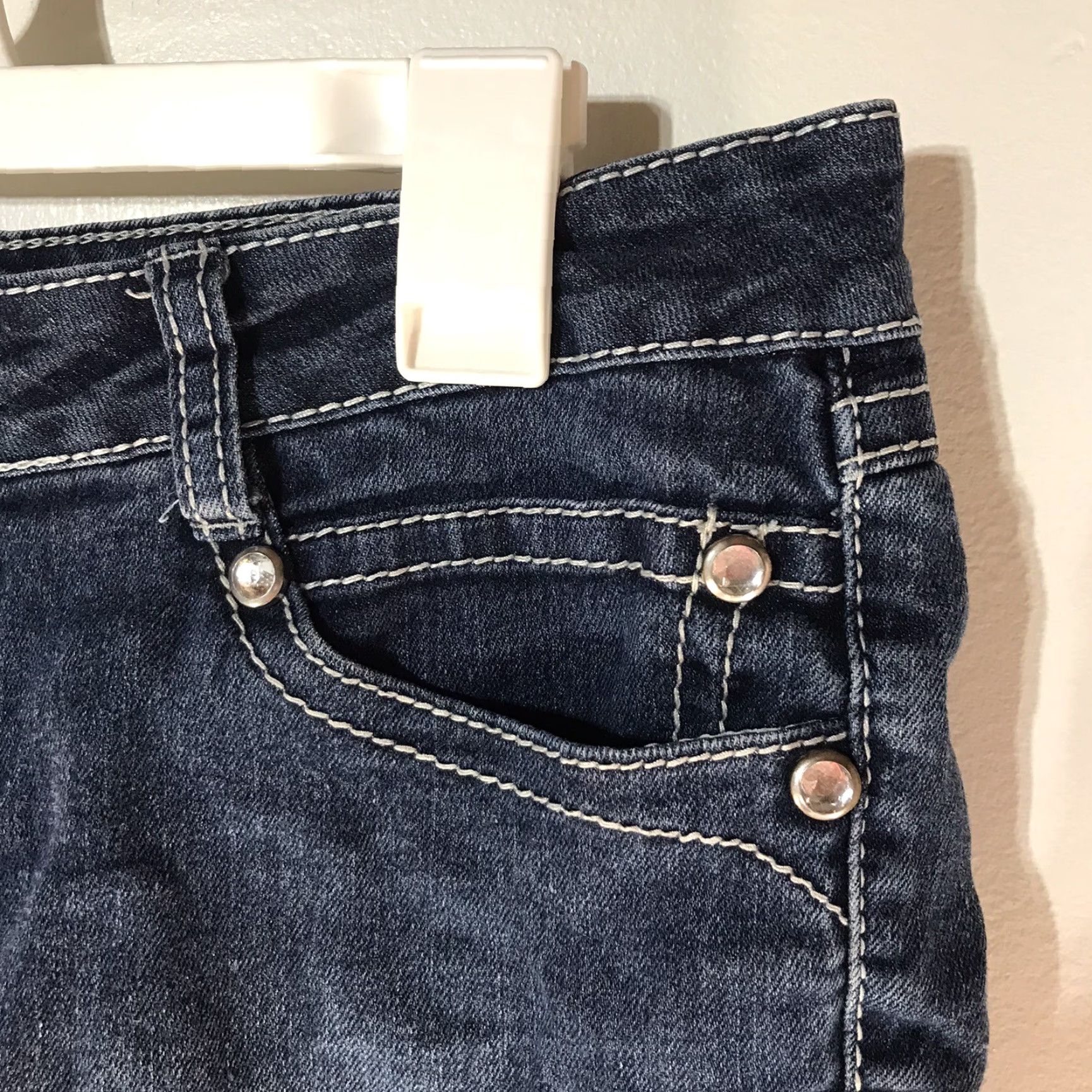 Vintage VINTAGE Spoiled Angel Bermuda Shorts Womens Size 10 Blue Denim Casual Summer Stretch Ladies Size 32" / US 10 / IT 46 - 2 Thumbnail