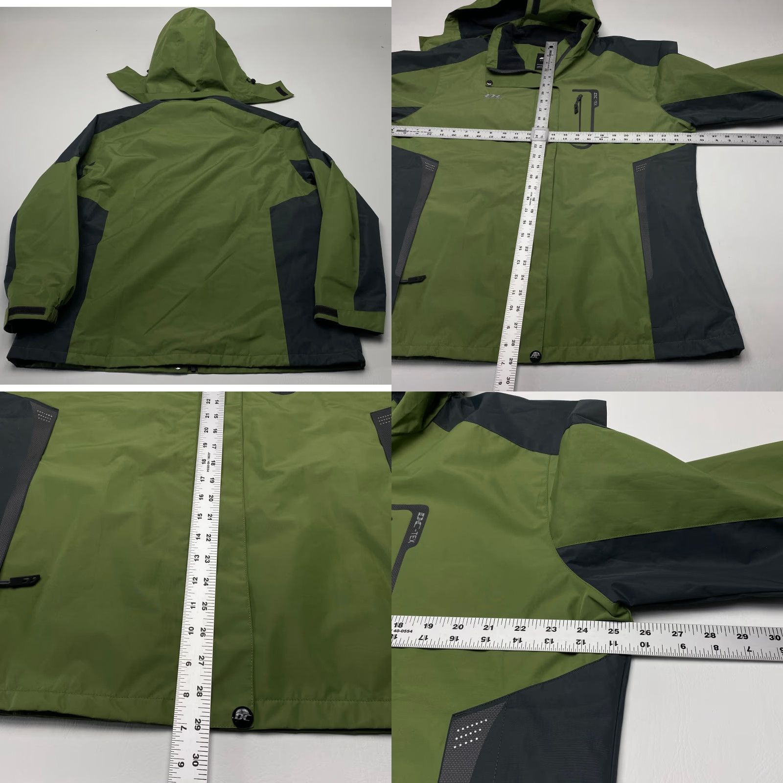 Vintage NEW Diamond Jacket Womens 2XLGreen Hooded Lightweight Rain Wind Proof Size XXL / US 16-18 / IT 52-54 - 10 Thumbnail