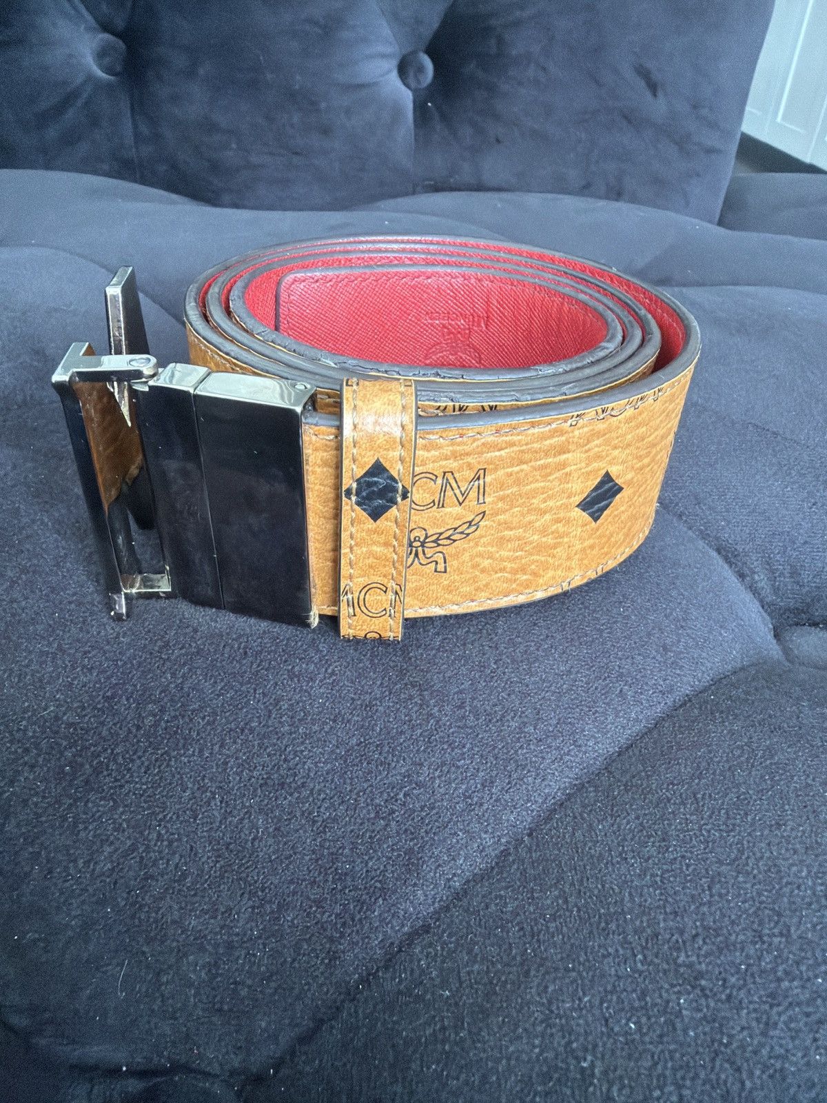 MCM Mcm reversible belt Size 34 - 3 Thumbnail
