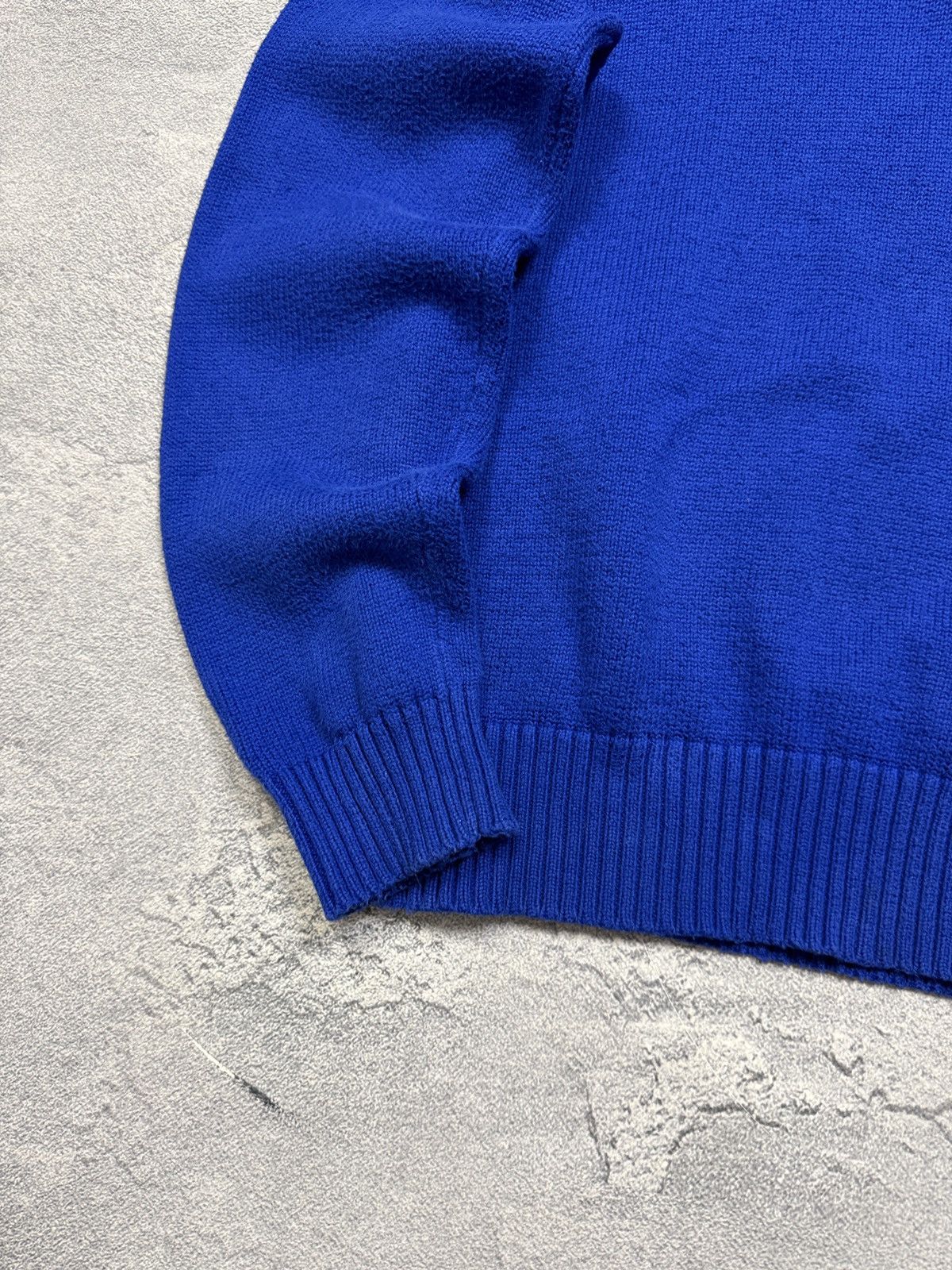 Polo Ralph Lauren Mens Vintage Polo Ralph Lauren 1/3 zip sweatshirt blue rare Size US L / EU 52-54 / 3 - 8 Thumbnail