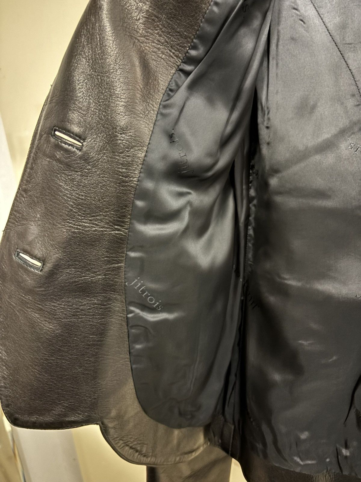 Jitrois Jitrois Leather Blazer Size M / US 6-8 / IT 42-44 - 7 Thumbnail