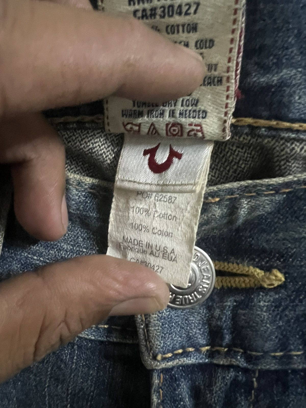 Japanese Brand × True Religion FLARED VINTAGE TRUE RELIGION TWIST DENIM PANT Size US 33 - 8 Thumbnail