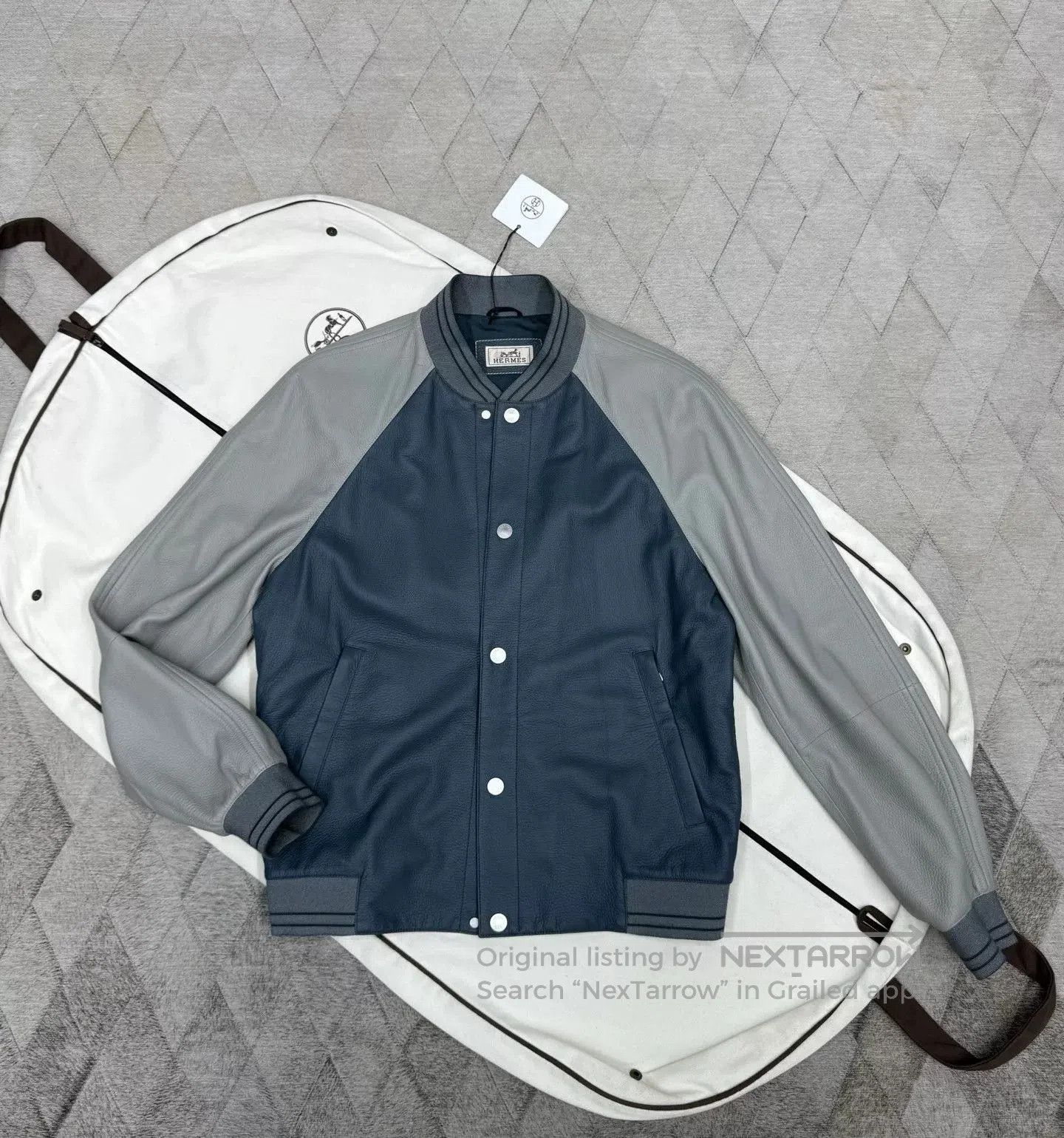 Hermes Hermes Reindeer Leather Baseball Jacket. Size US M / EU 48-50 / 2 - 1 Thumbnail