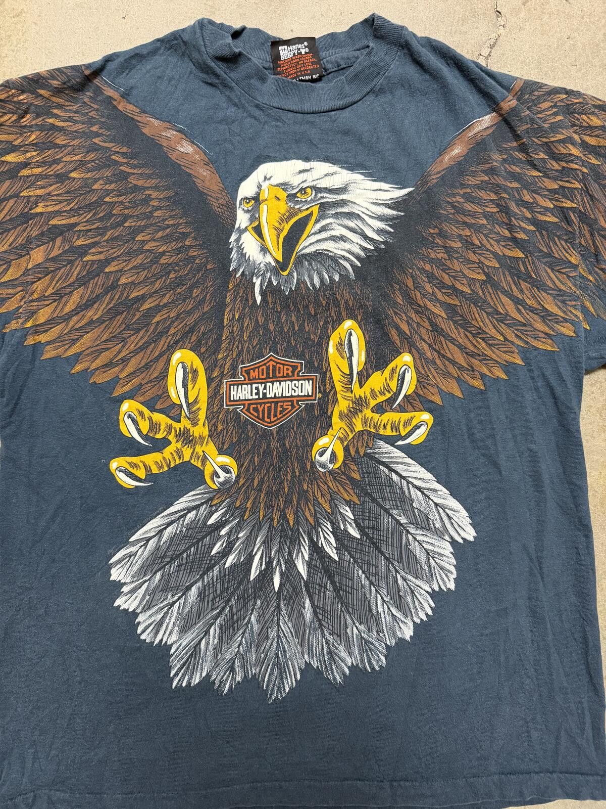 Harley Davidson VTG 1990s Harley Davidson TShirt Eagle print Size US L / EU 52-54 / 3 - 2 Thumbnail