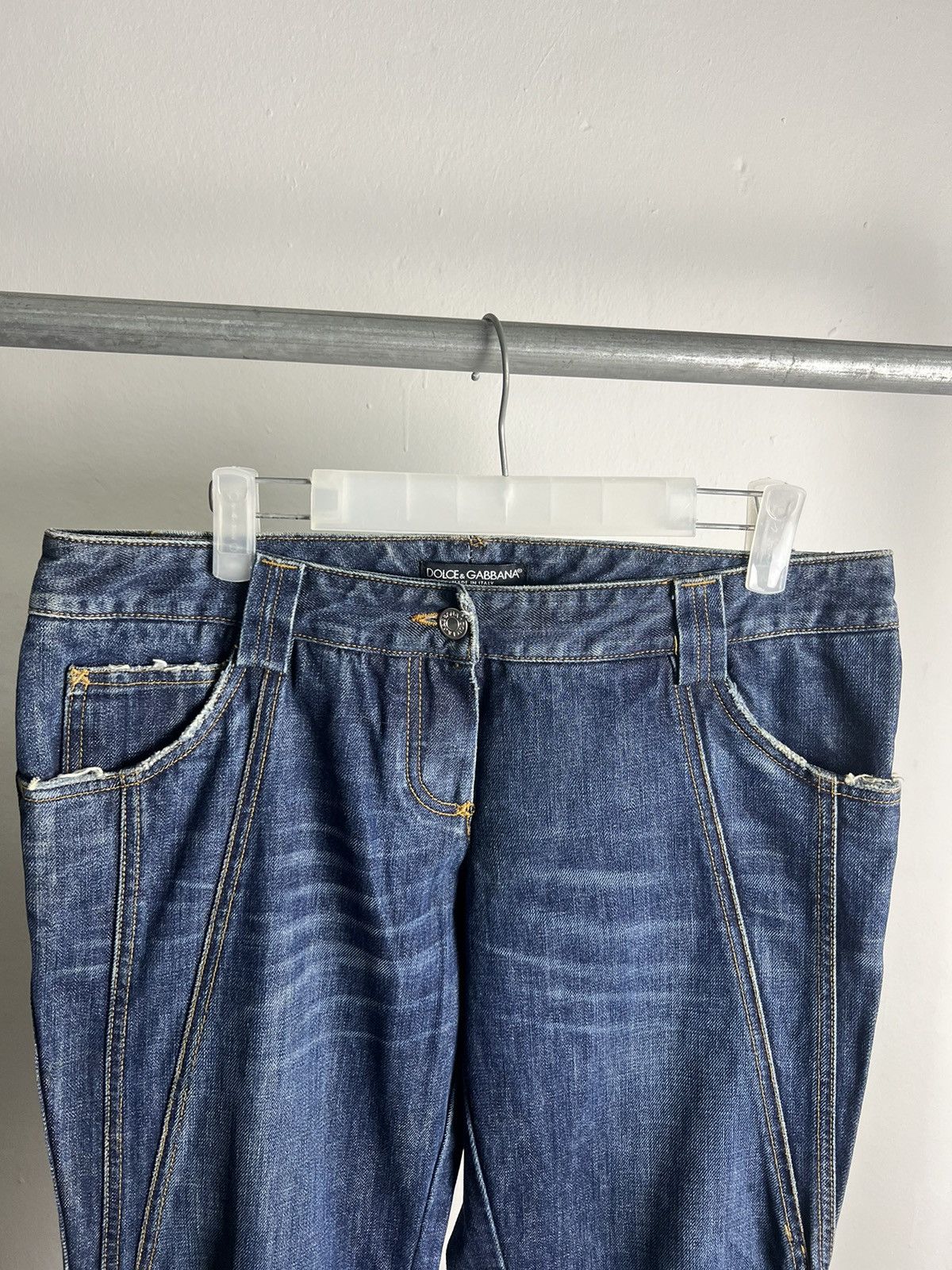Dolce & Gabbana SS2003 Dolce&Gabbana Side Zipper Denim Jeans Size US 33 - 3 Thumbnail