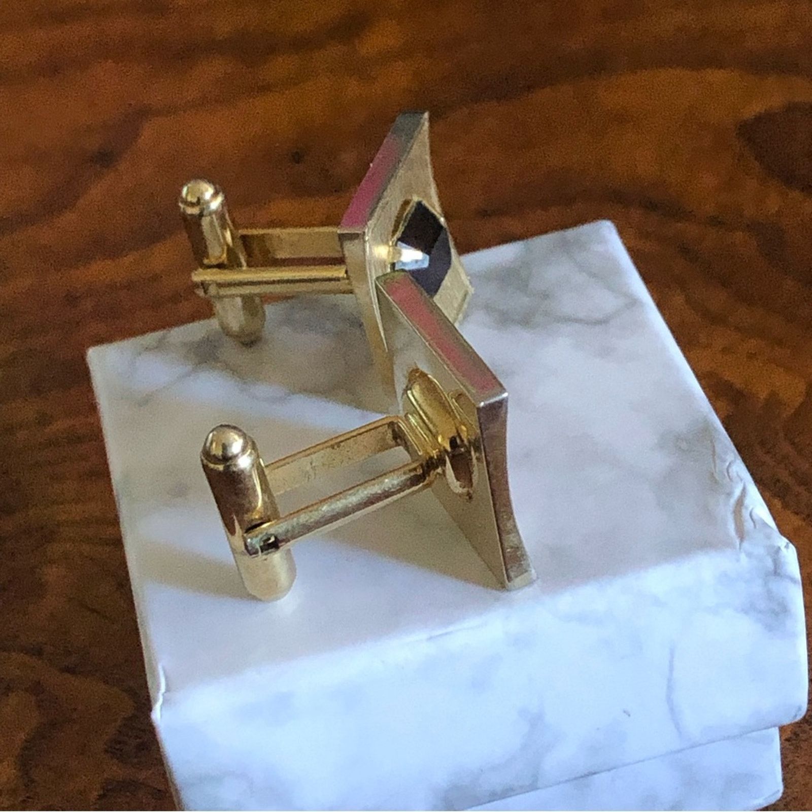 Vintage Vintage Dante emerald cut pyrope garnet cuff links Size ONE SIZE - 5 Thumbnail
