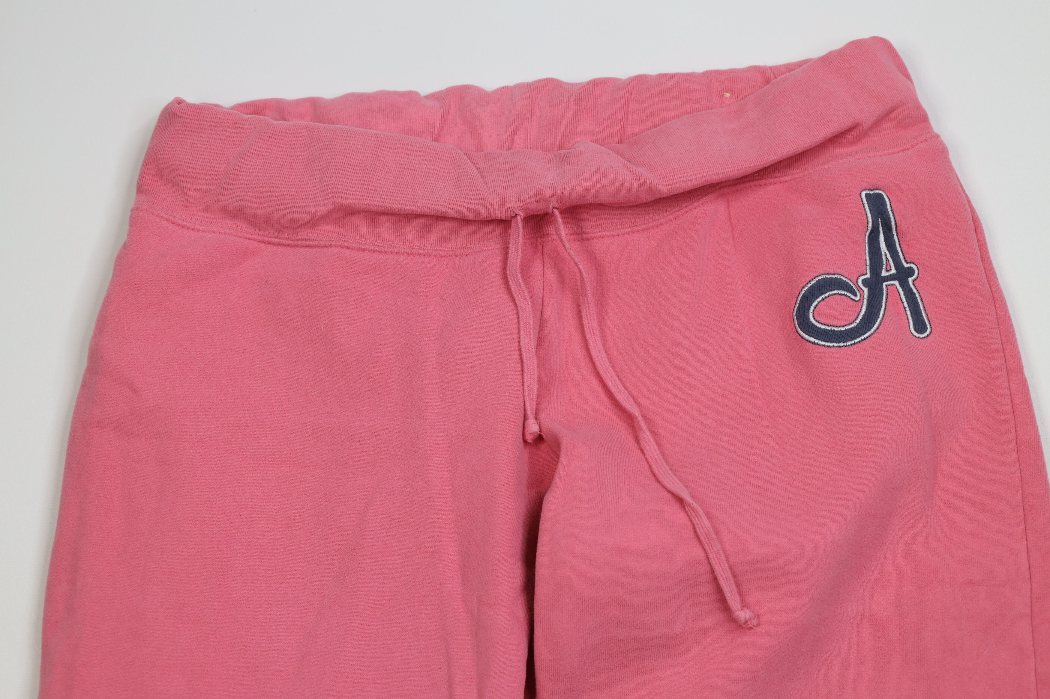 Aeropostale Vintage 90s Y2K Aeropostale Wide Leg Sweatpants Pink Size 32" / US 10 / IT 46 - 2 Thumbnail