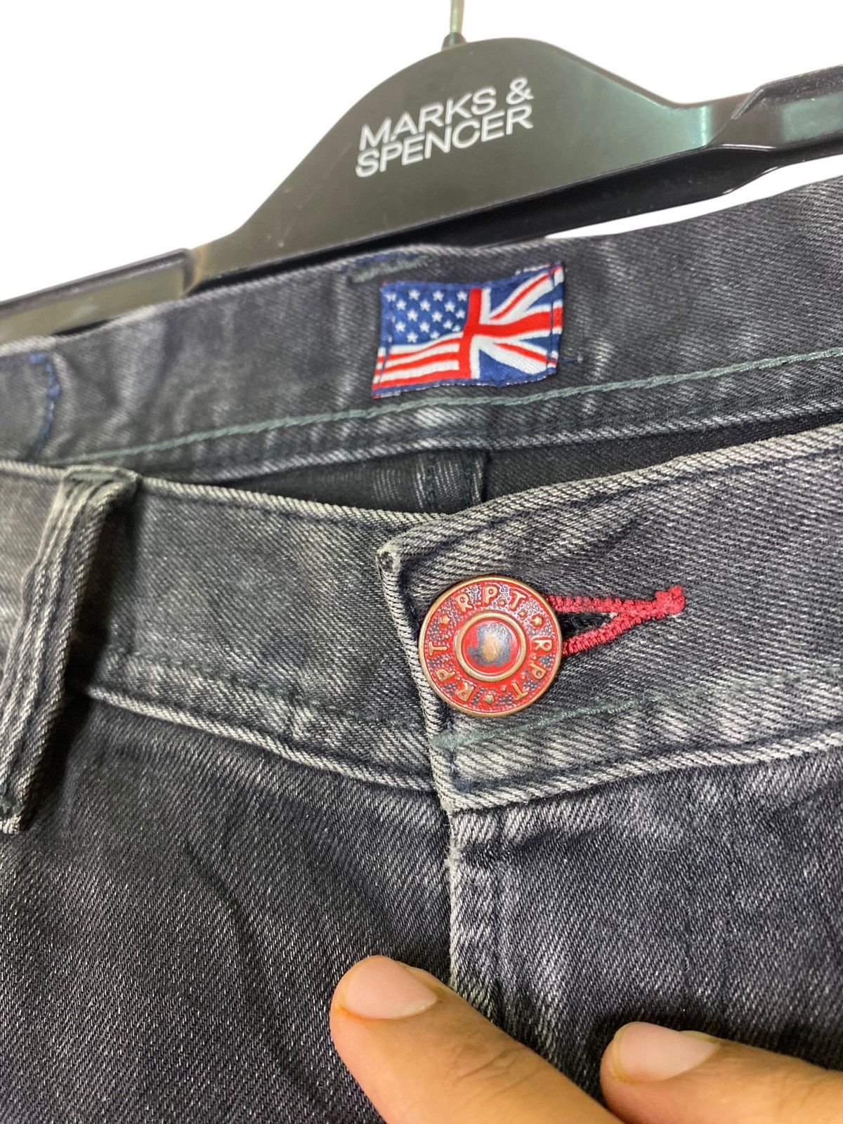 If Six Was Nine × Japanese Brand Japanese Brand Skinny R.P.T by Rupert Distressed Flare Jeans Size US 32 / EU 48 - 5 Thumbnail