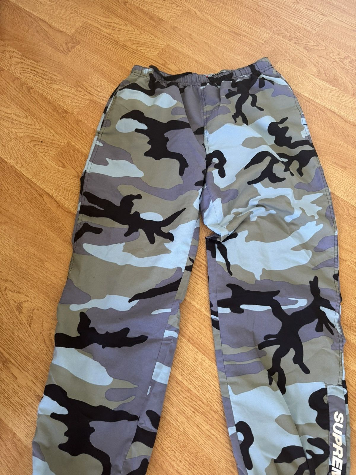 Supreme Supreme warm up pants SS18 yellow camo | Grailed