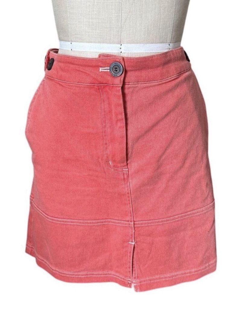 Wildfang Wildfang The Essential Denim Work Skirt Large Retails $98 Size 34" / US 12 / IT 48 - 2 Thumbnail