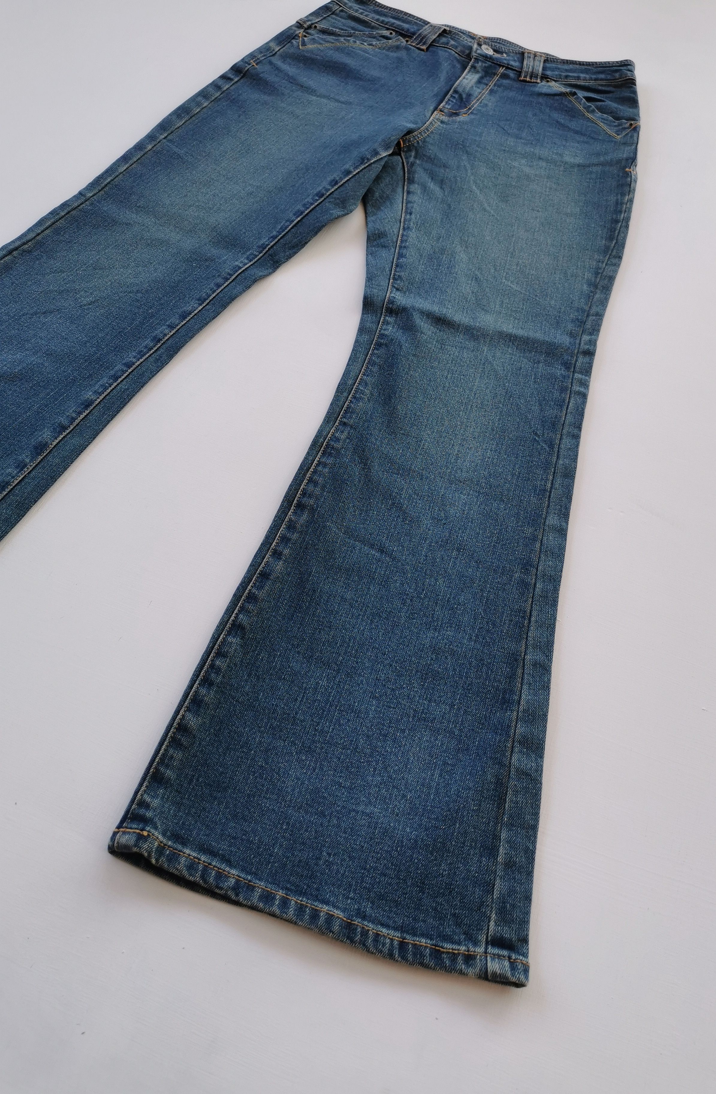 Beauty Beast Avantgarde Flared Denim Jeans Size 30 x 41.5 Size US 30 / EU 46 - 10 Thumbnail