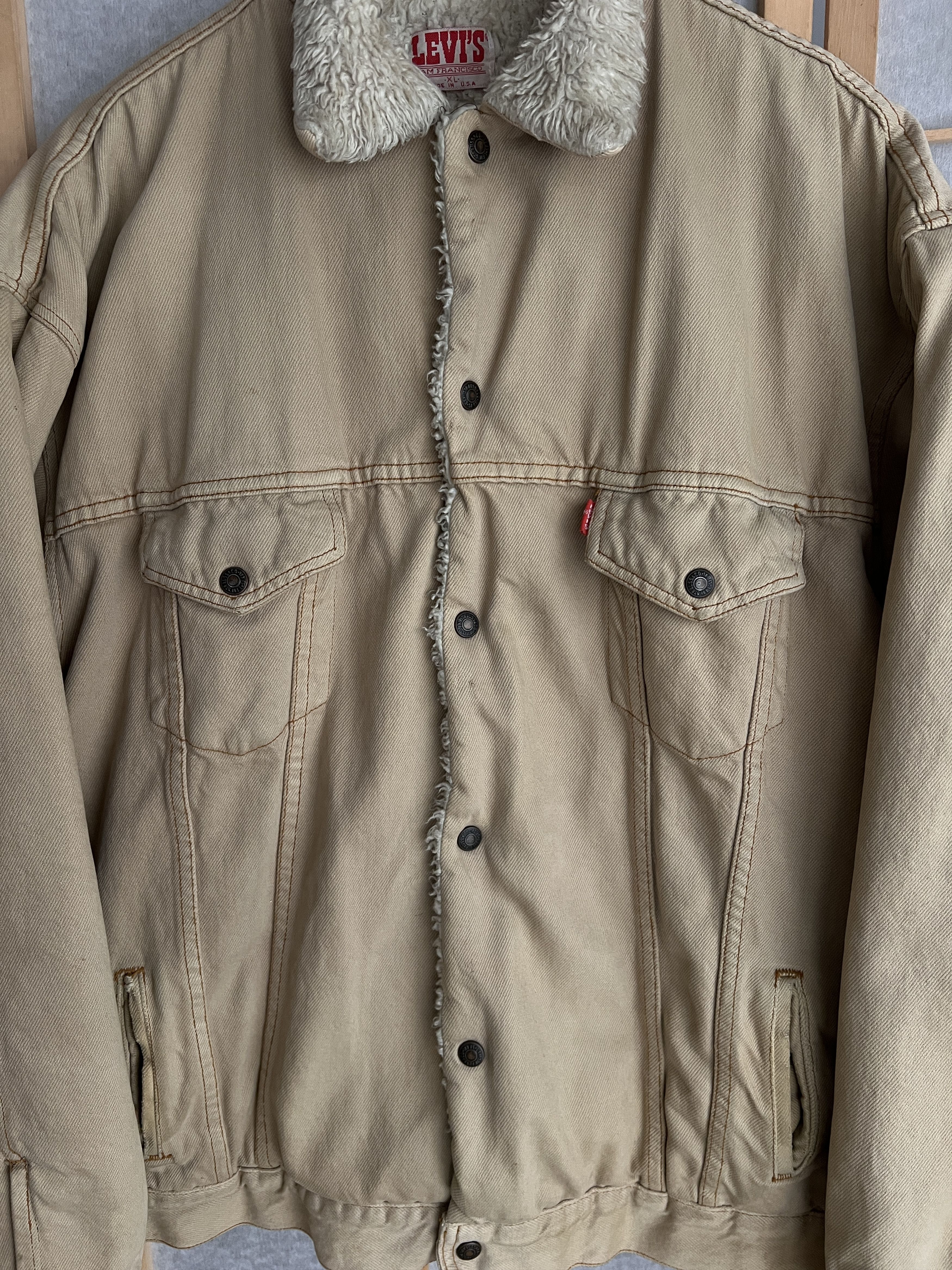 Faded VTG 80s Levis San Francisco USA denim jacket trucker