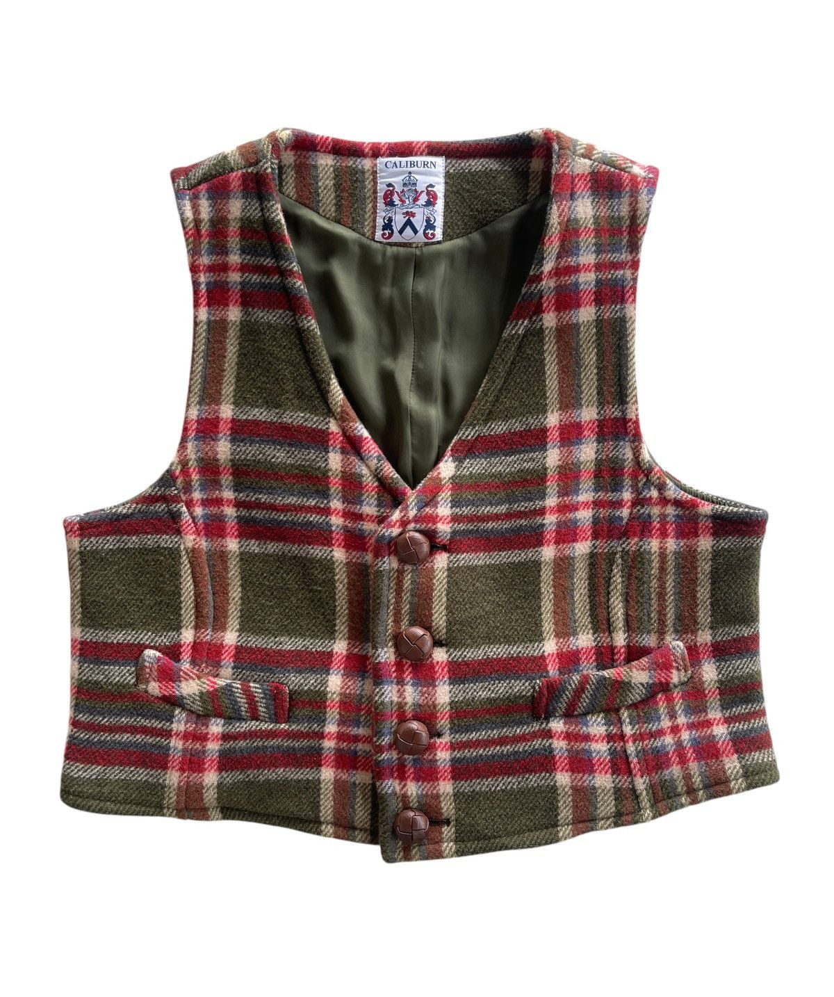 Vintage Vintage Caliburn Tartan Waist Vest Size US S / EU 44-46 / 1 - 1 Thumbnail
