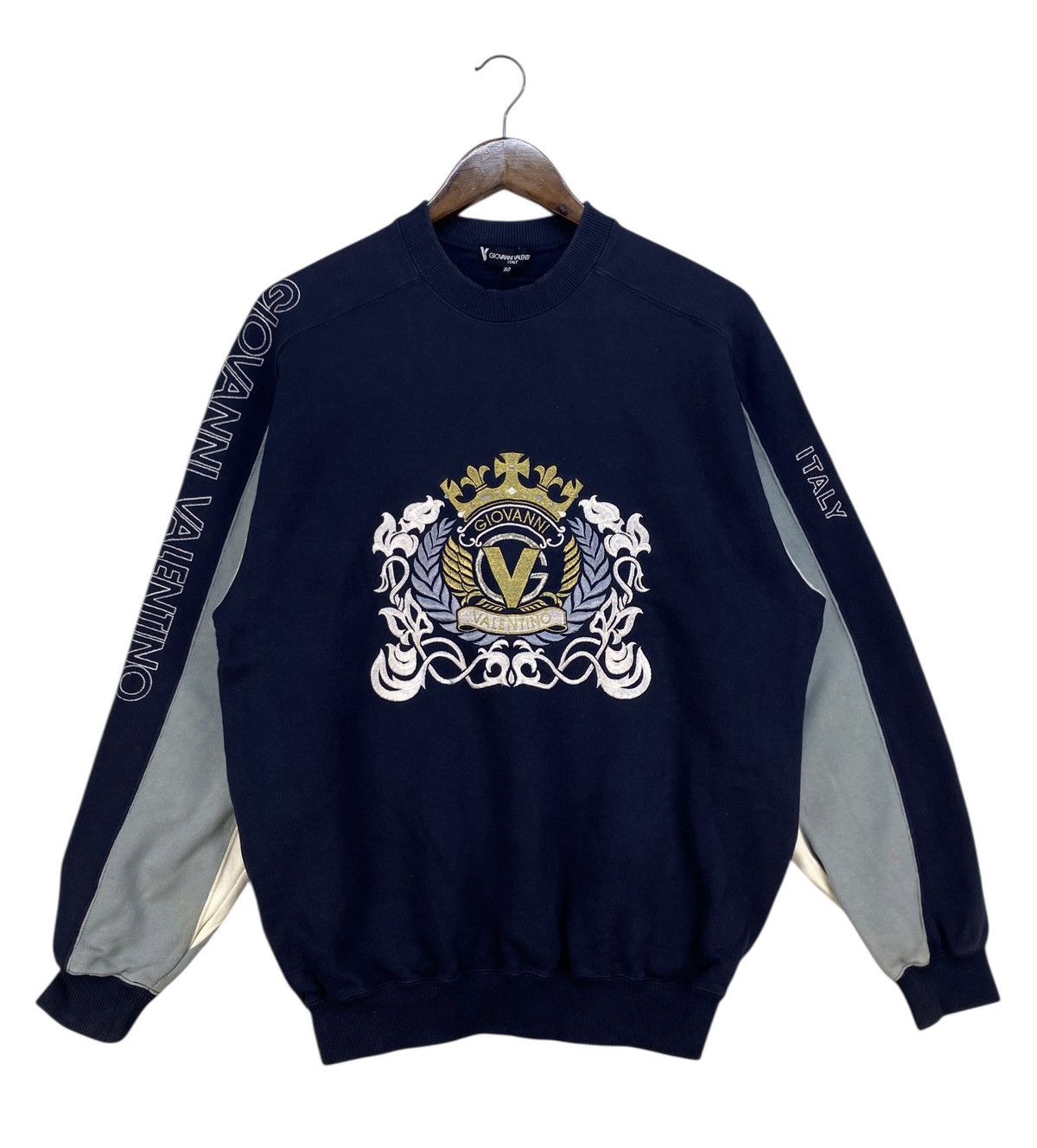 Giovanni Valentino Vintage Giovanni Valentino Sweatshirt Size US M / EU 48-50 / 2 - 1 Thumbnail