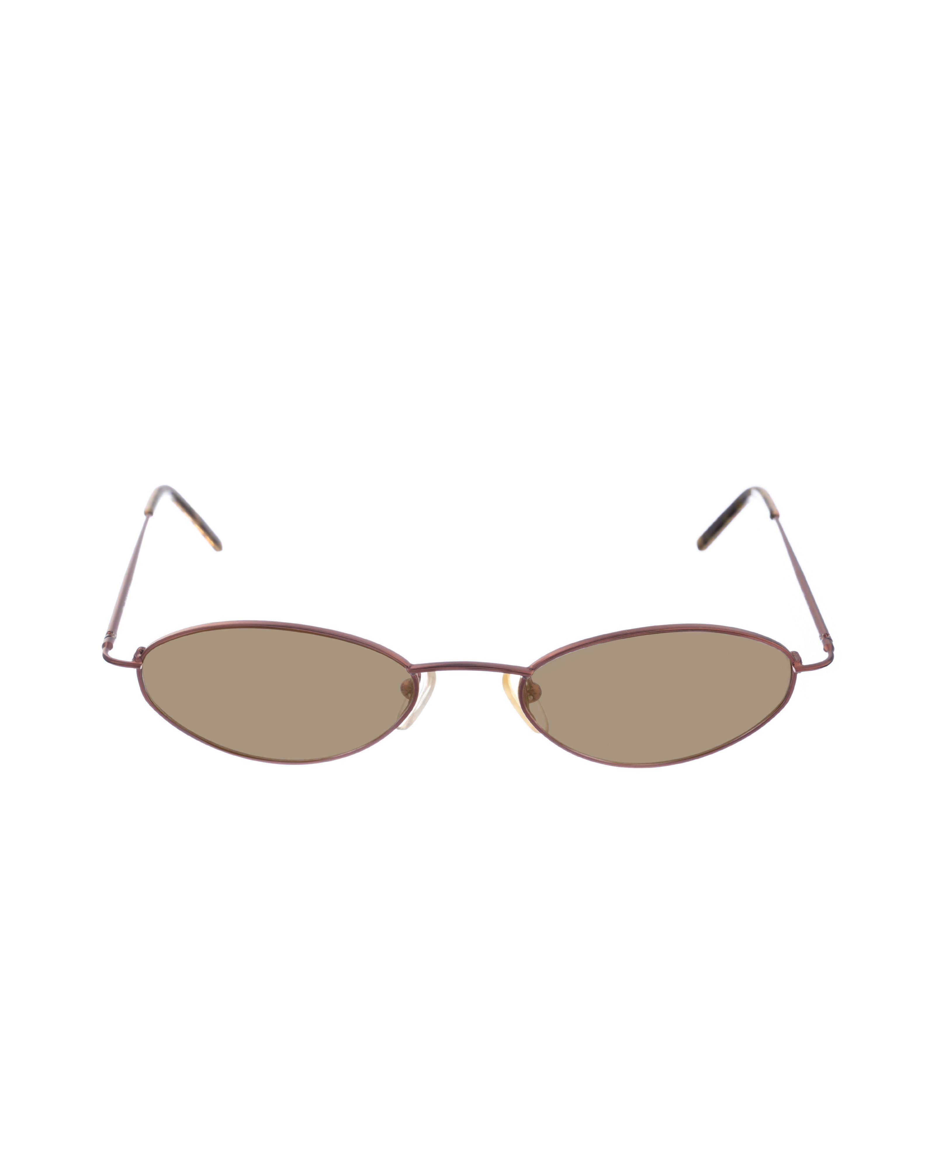 Burberry Burberry 00s Deep Purple Metal Oval Sunglasses Size ONE SIZE - 1 Thumbnail