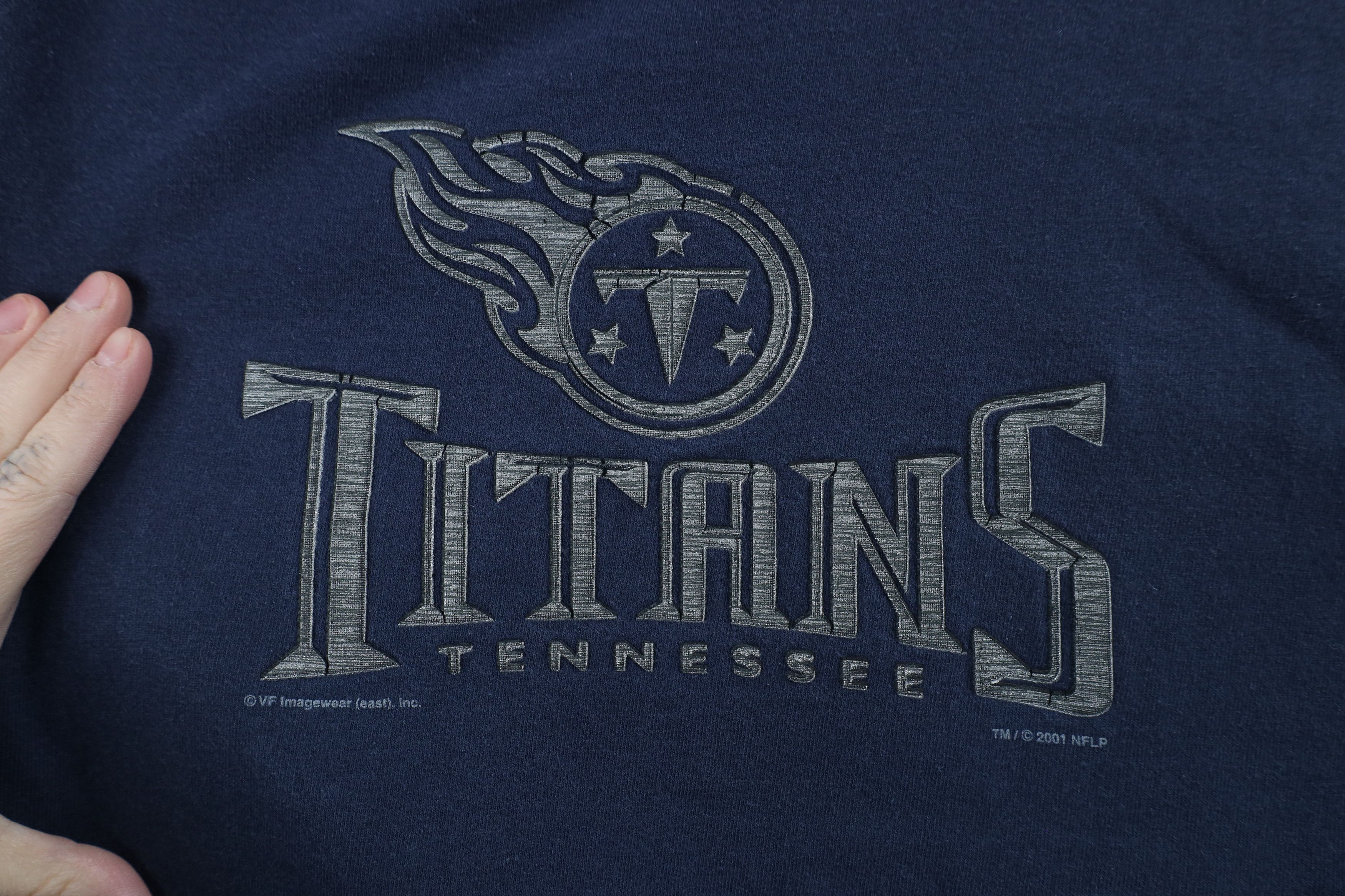 Vintage Vintage Y2K 2001 NFL Tennessee Titans Football T-Shirt Size US L / EU 52-54 / 3 - 4 Thumbnail