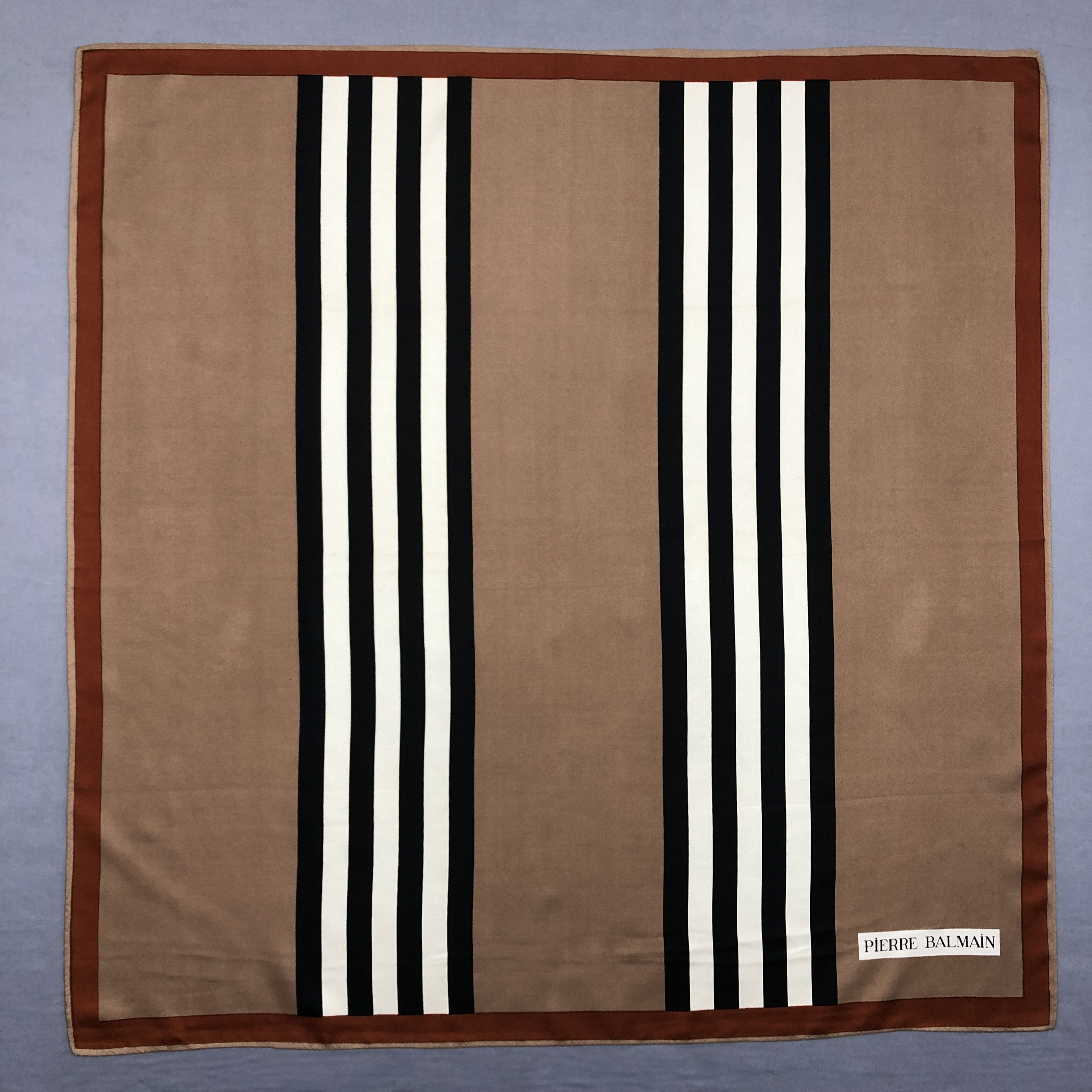 Pierre Balmain × Vintage Vintage Pierre Balmain SILK Scarf Twill Stole Wraps Scarves Size ONE SIZE - 1 Thumbnail
