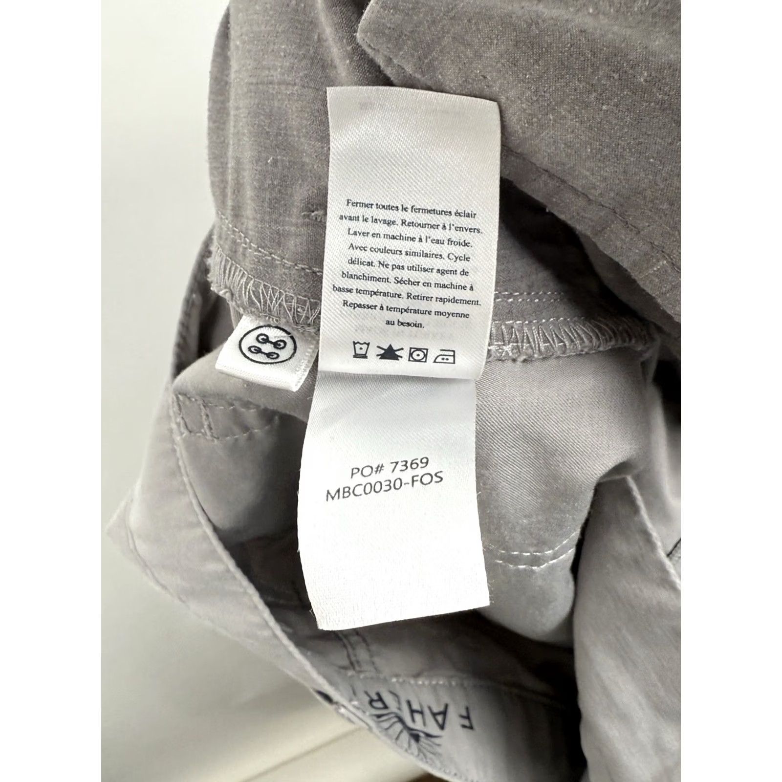 Faherty Faherty Mens Pants 32x28 Reserve Movement 5-Pocket Cotton Blend Chino Straight Leg Front Logo Pocket Size US 32 / EU 48 - 6 Thumbnail
