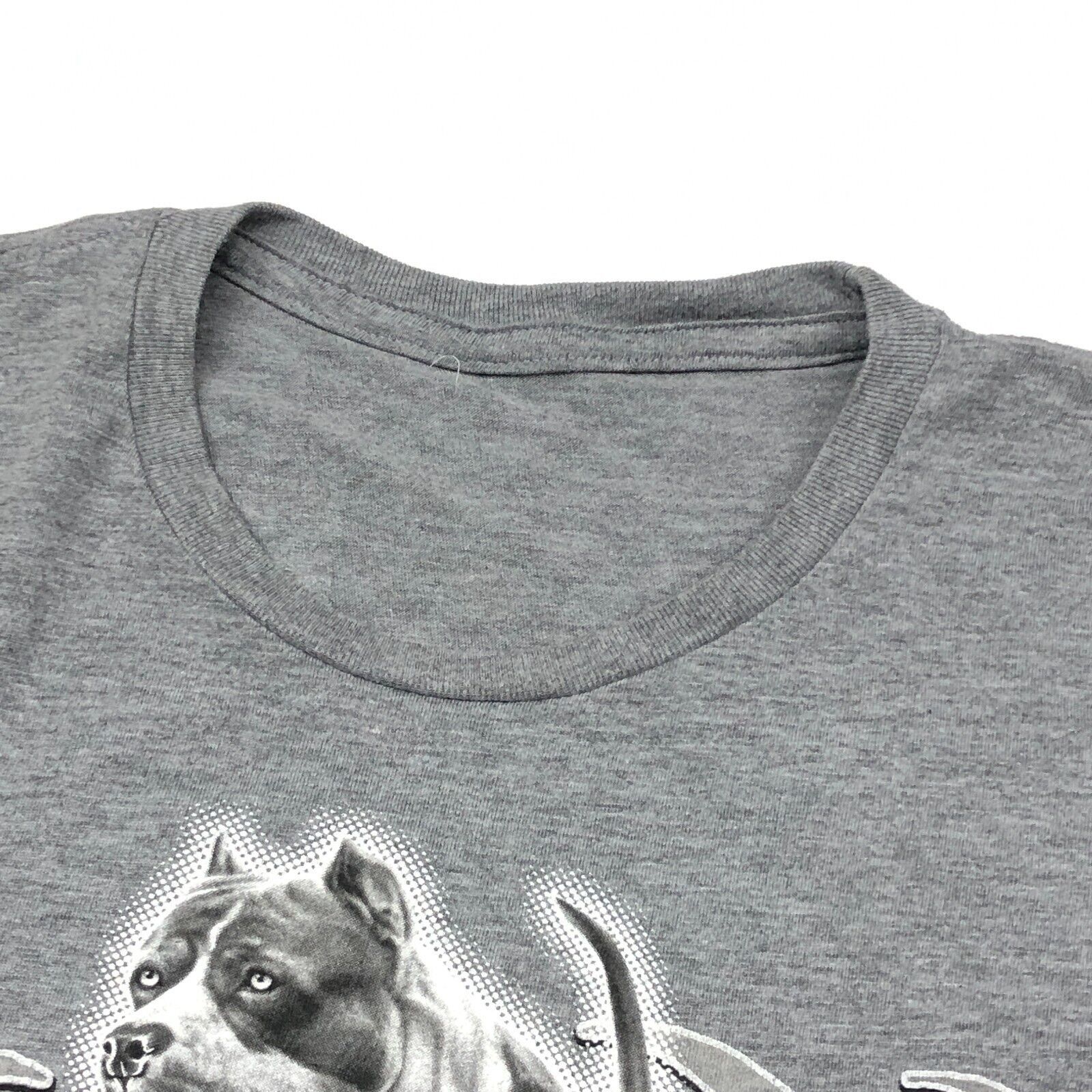 Big Dogs Rude Dogs Pitbull Y2K Graphic Tee T Shirt Gray Size XL Size US XL / EU 56 / 4 - 3 Thumbnail