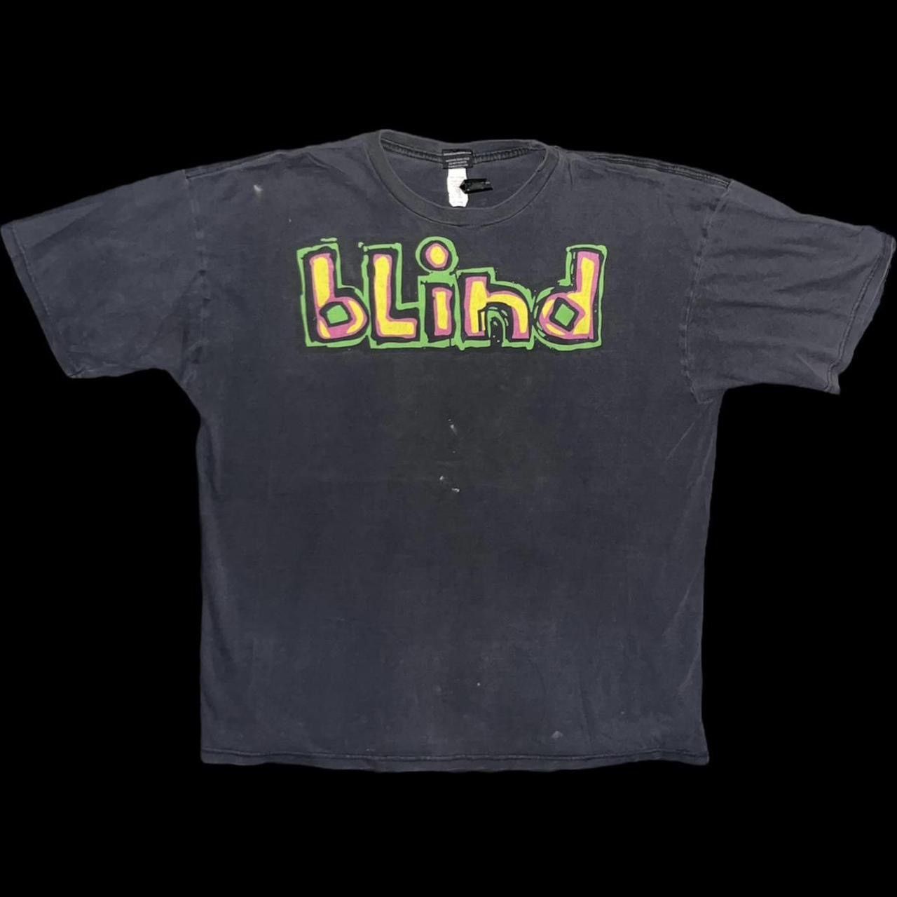 Blind Skateboards Vintage 2000s Blind Skateboards Spell-out Logo Tee Fader Size US L / EU 52-54 / 3 - 3 Thumbnail