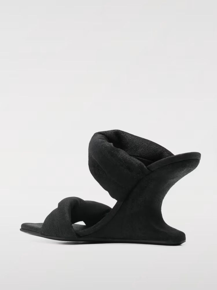 Rick Owens o1y0126 Leather Sandals in Black Size US 11 / IT 41 - 3 Thumbnail