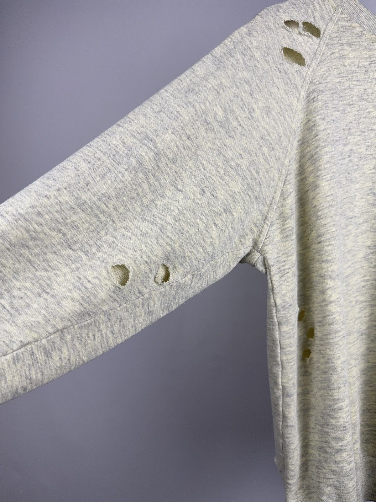 Japanese Brand Distressed Sweatshirt Switcher Grunge Crewneck Gray/Yellow Size US L / EU 52-54 / 3 - 4 Thumbnail