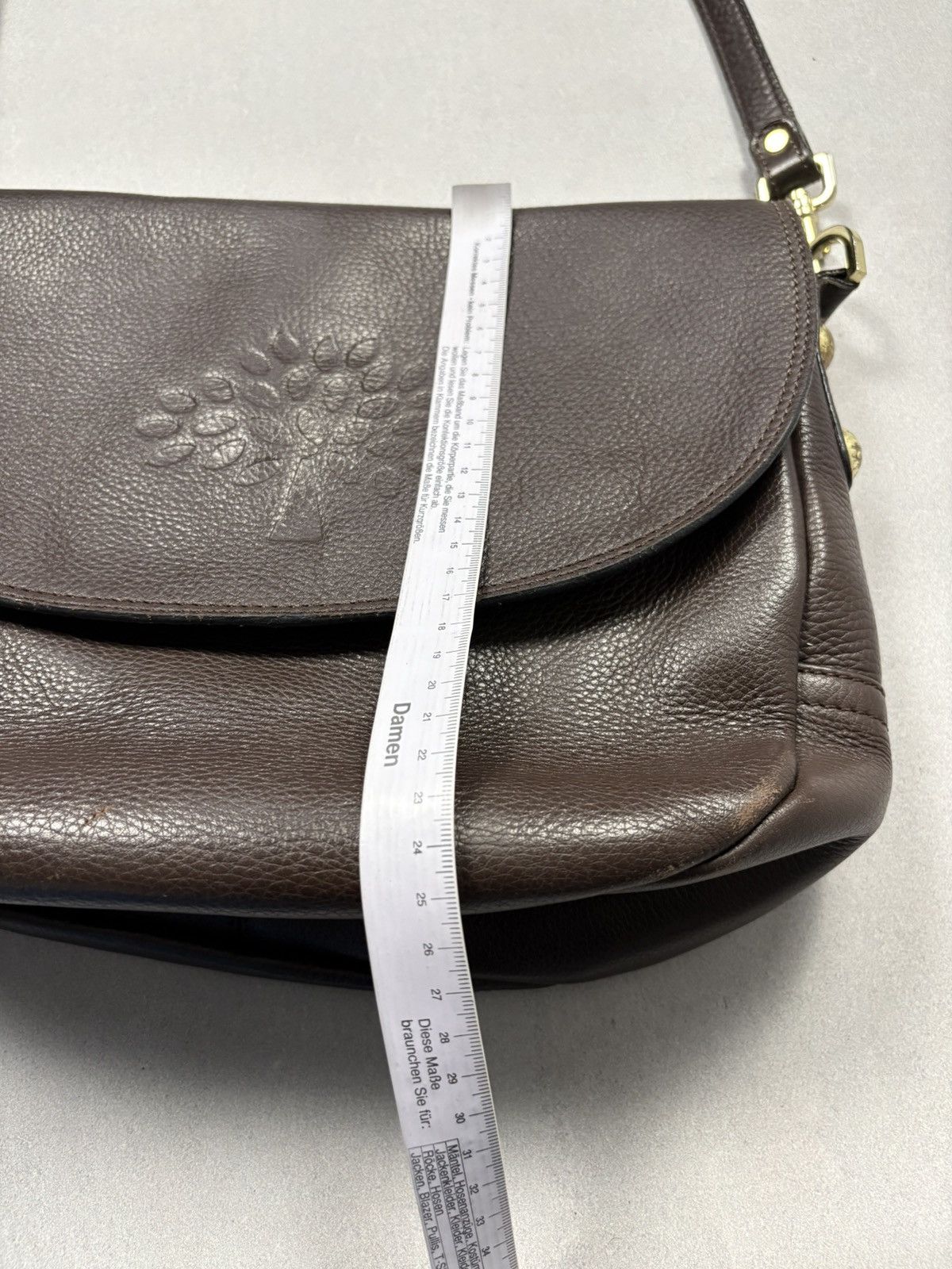 Mulberry Mulberry Brown Leather Crossbody Bag Tree Logo Vintage Size ONE SIZE - 23 Thumbnail