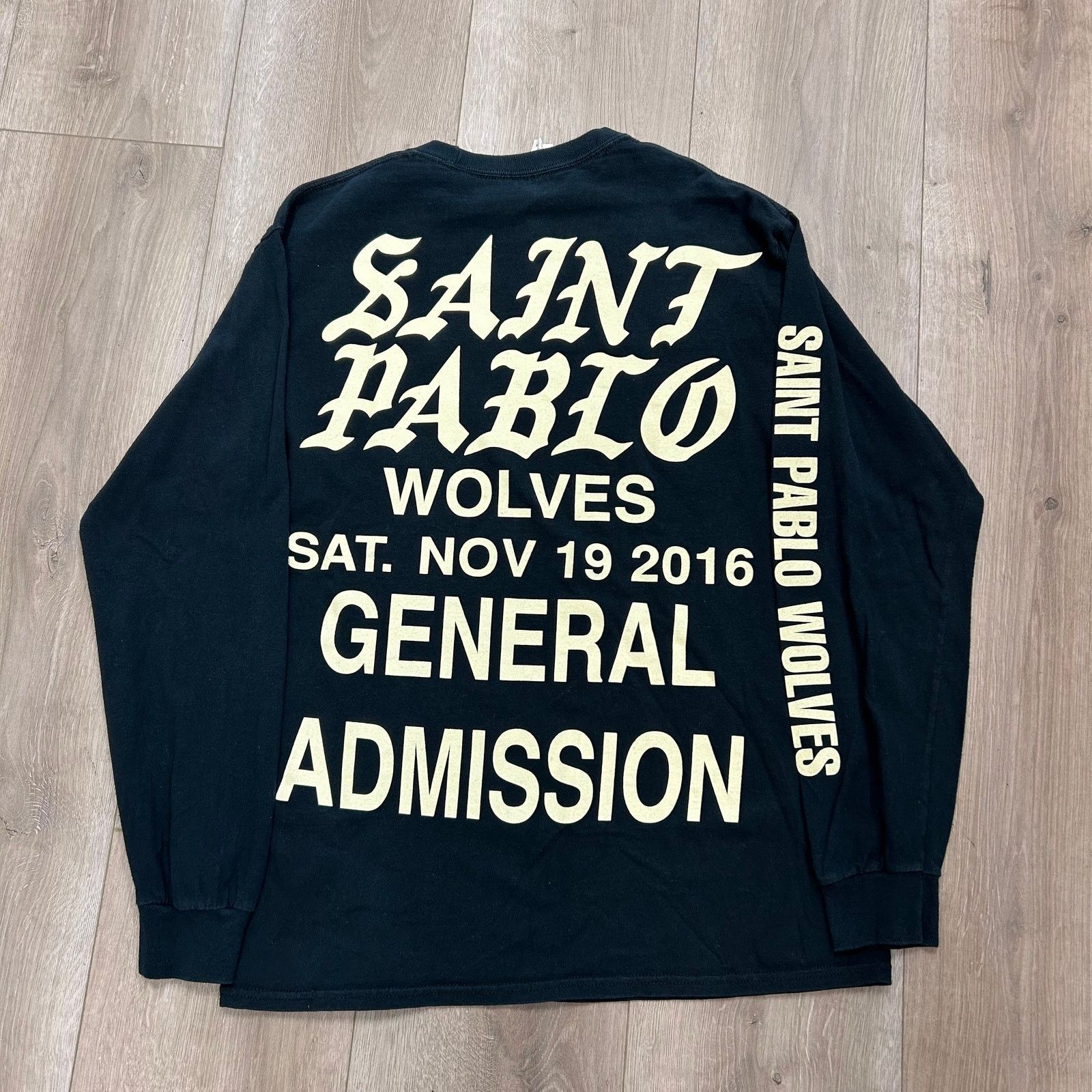 Vintage Kanye West Saint Pablo Wolves long sleeve shirt size Medium Size US M / EU 48-50 / 2 - 1 Thumbnail