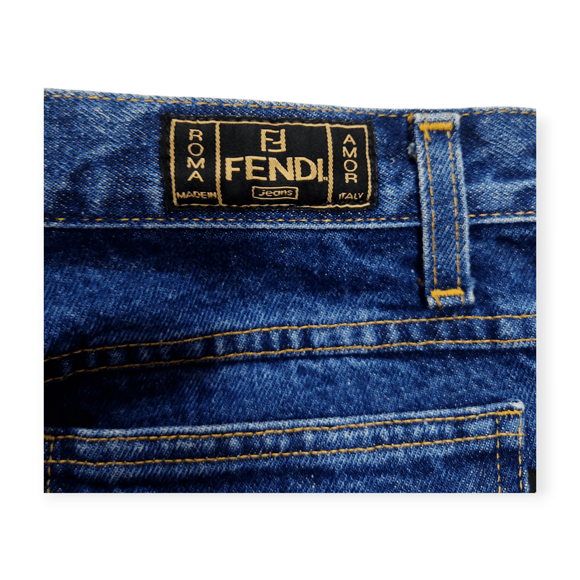 Fendi Fendi Mid Rise 5 Pockets Flare Blue Denim Pants Size 28" / US 6 / IT 42 - 13 Thumbnail